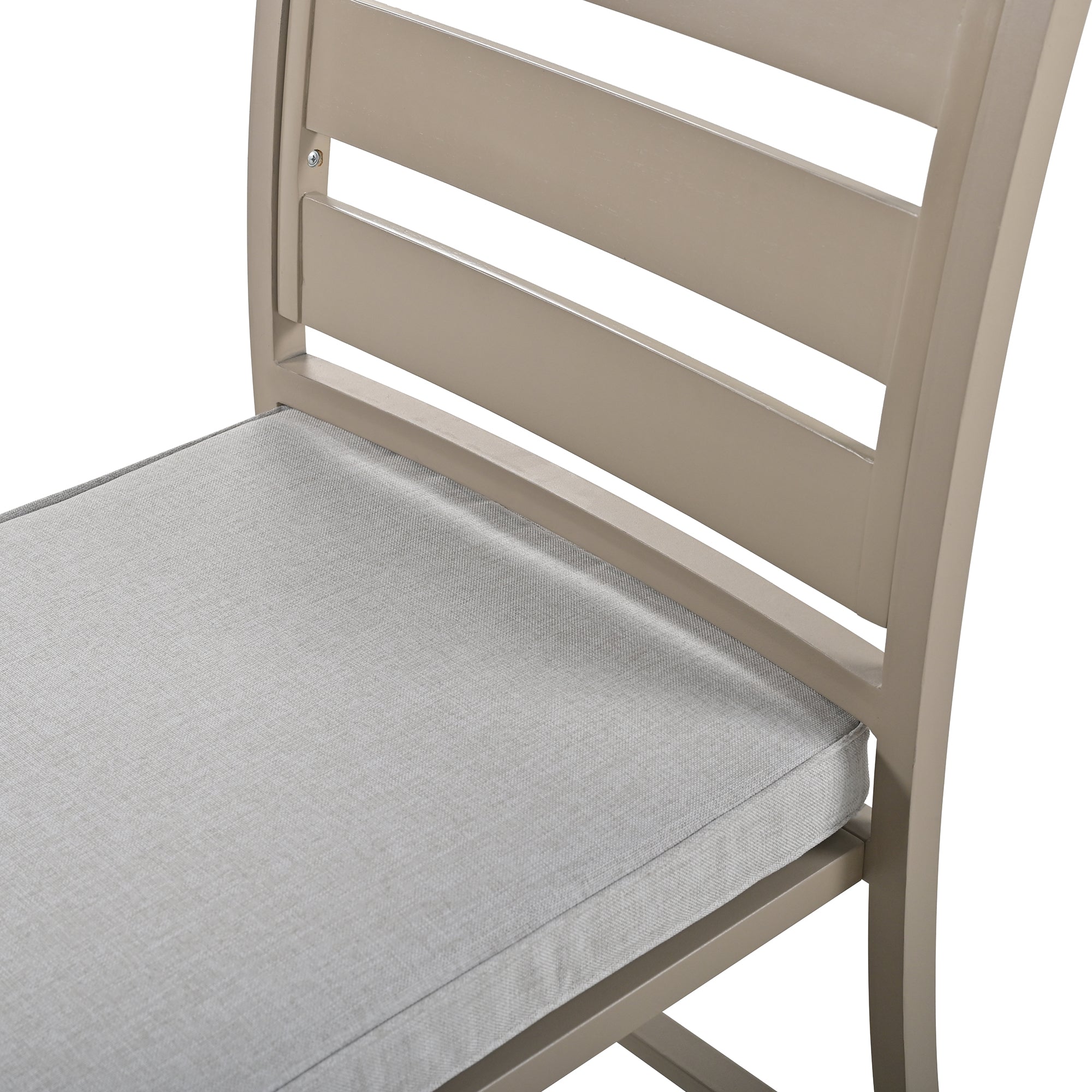 5-Piece Outdoor Steel Patio Dining Set with table and four chairs