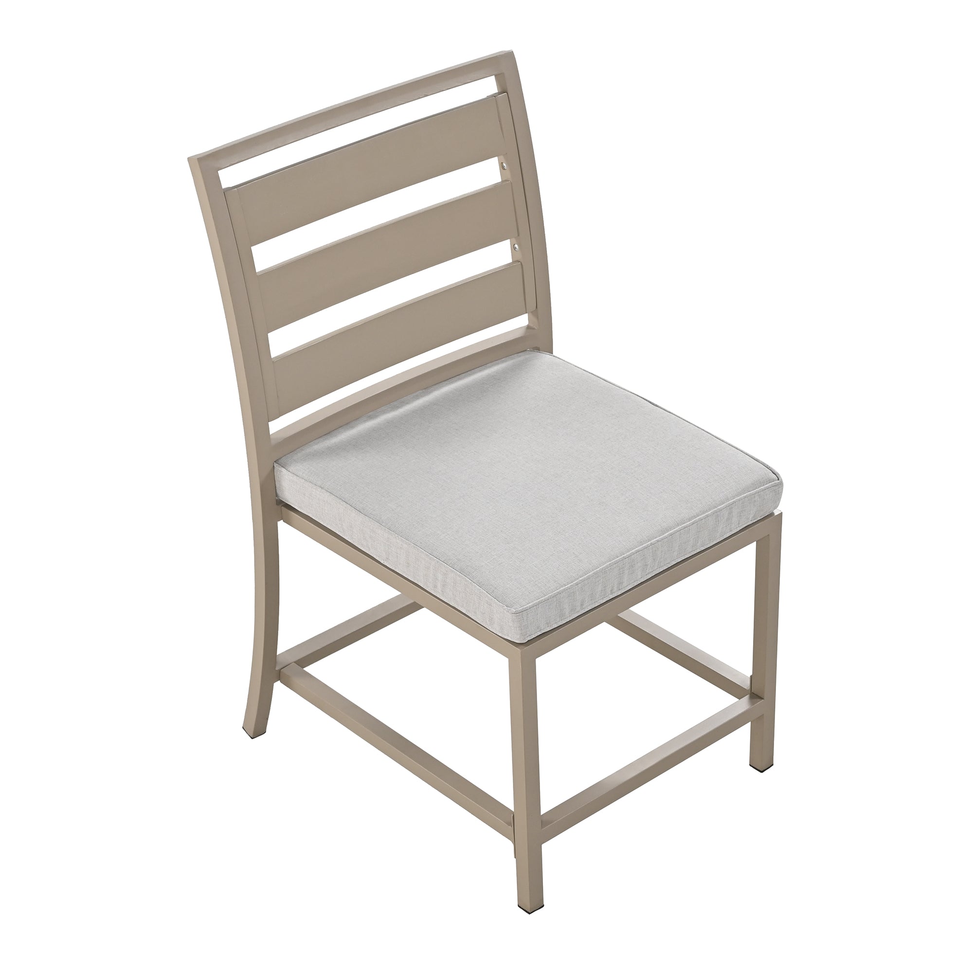 5-Piece Outdoor Steel Patio Dining Set with table and four chairs