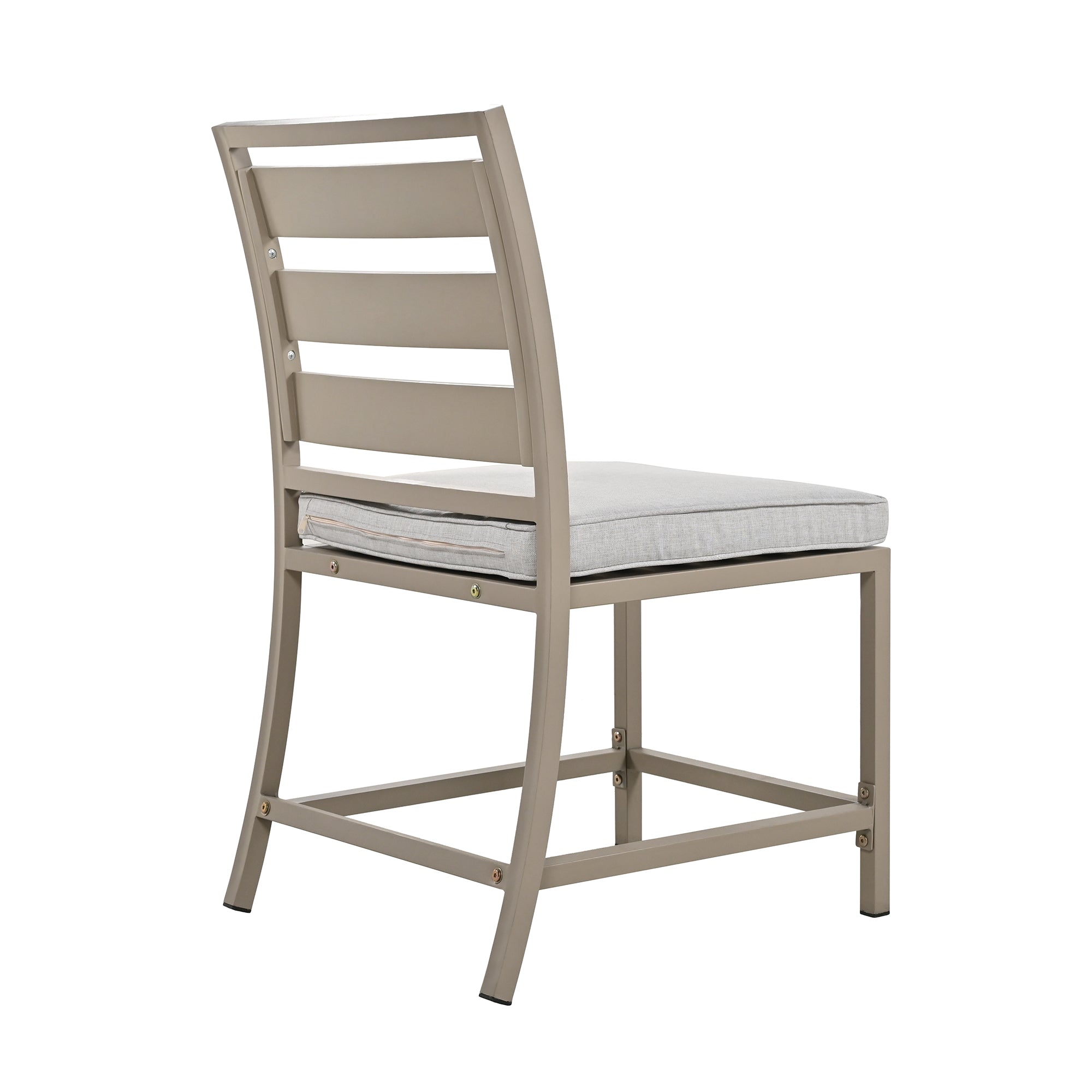 5-Piece Outdoor Steel Patio Dining Set with table and four chairs