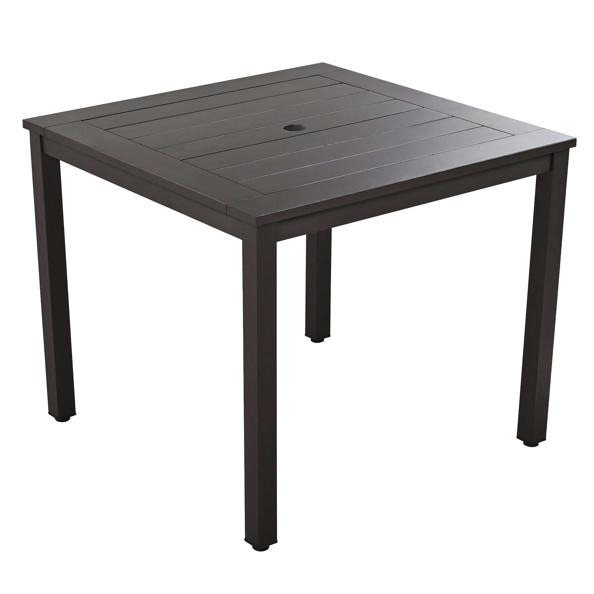5-Piece Outdoor Steel Patio Dining Set with table and four chairs