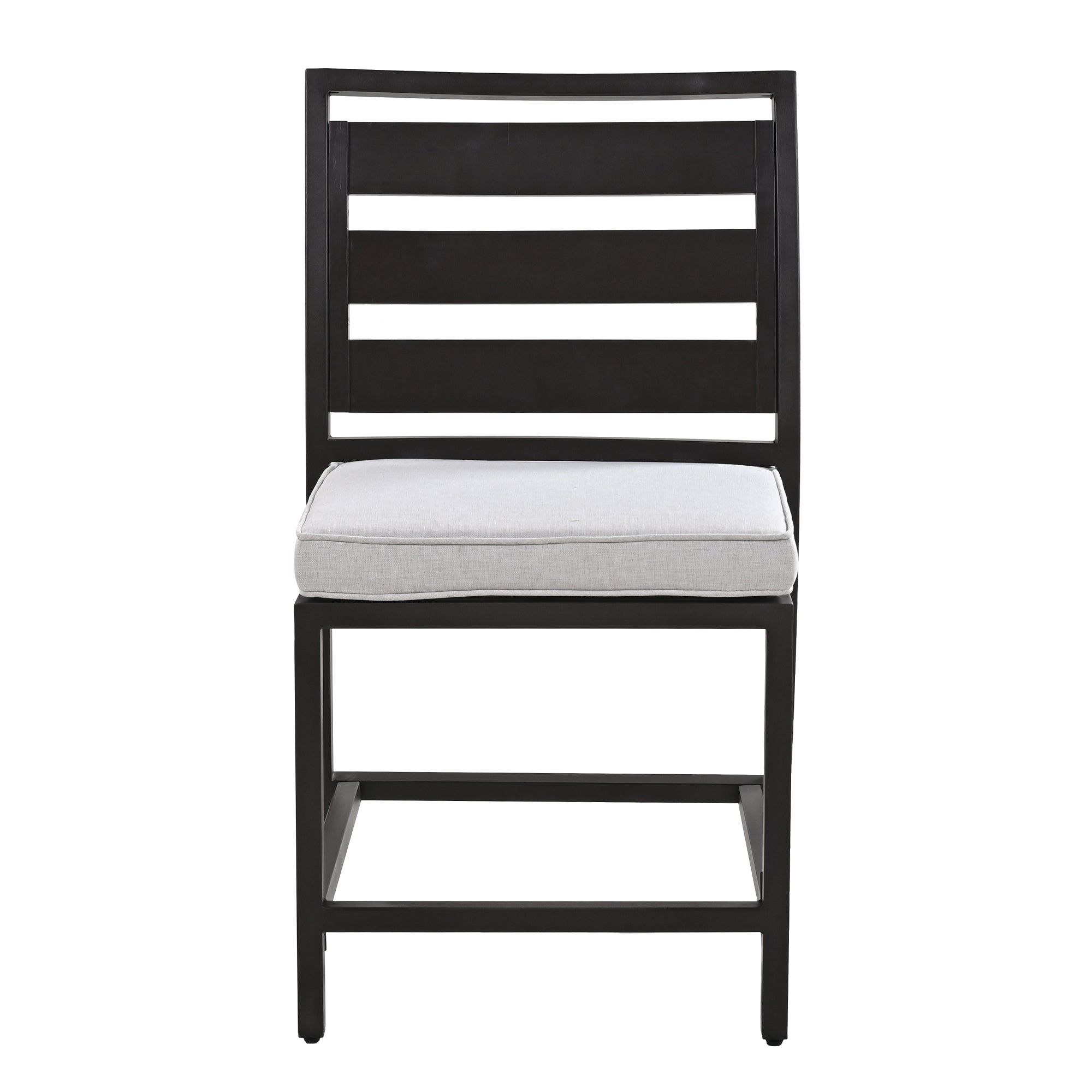 5-Piece Outdoor Steel Patio Dining Set with table and four chairs