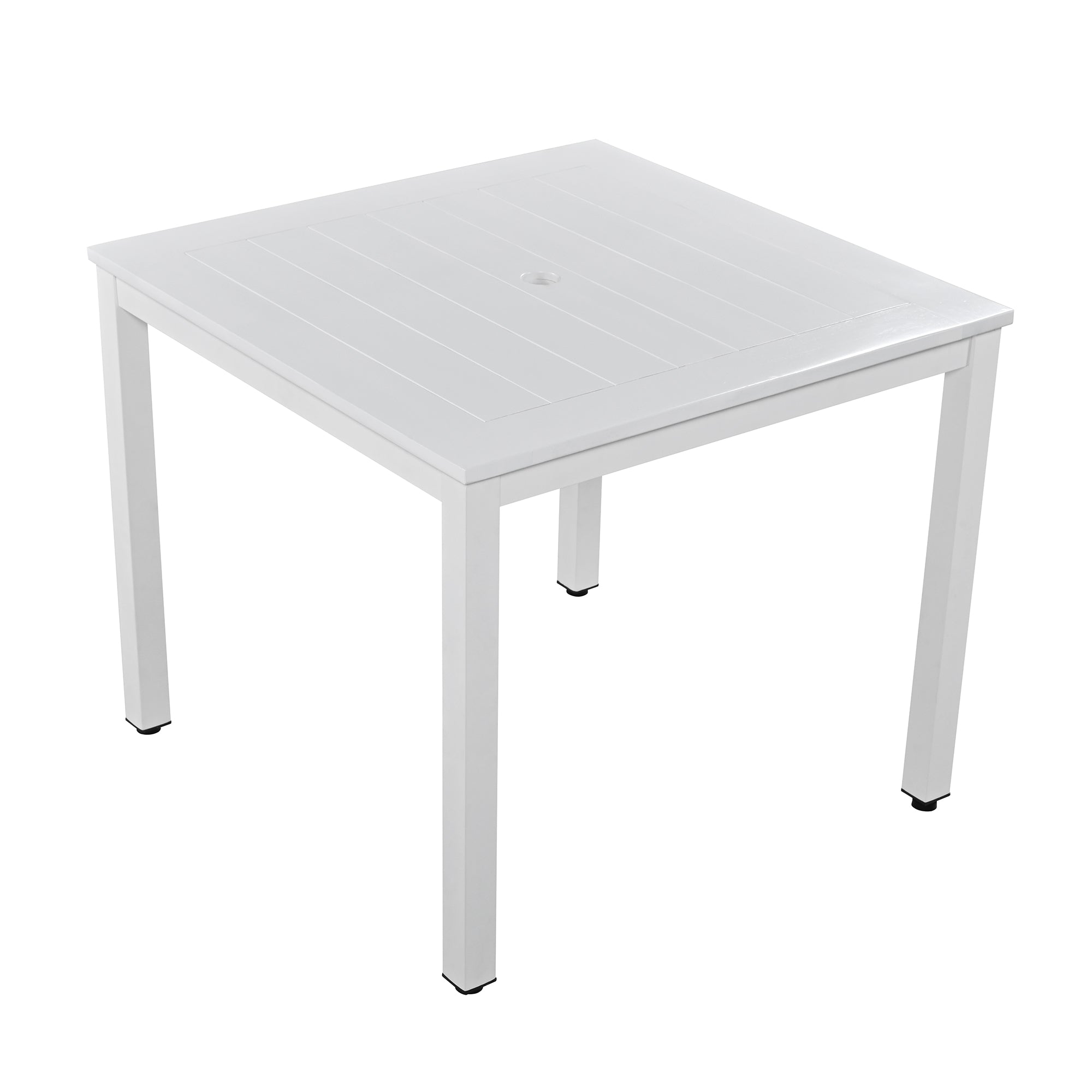 5-Piece Outdoor Steel Patio Dining Set with table and four chairs