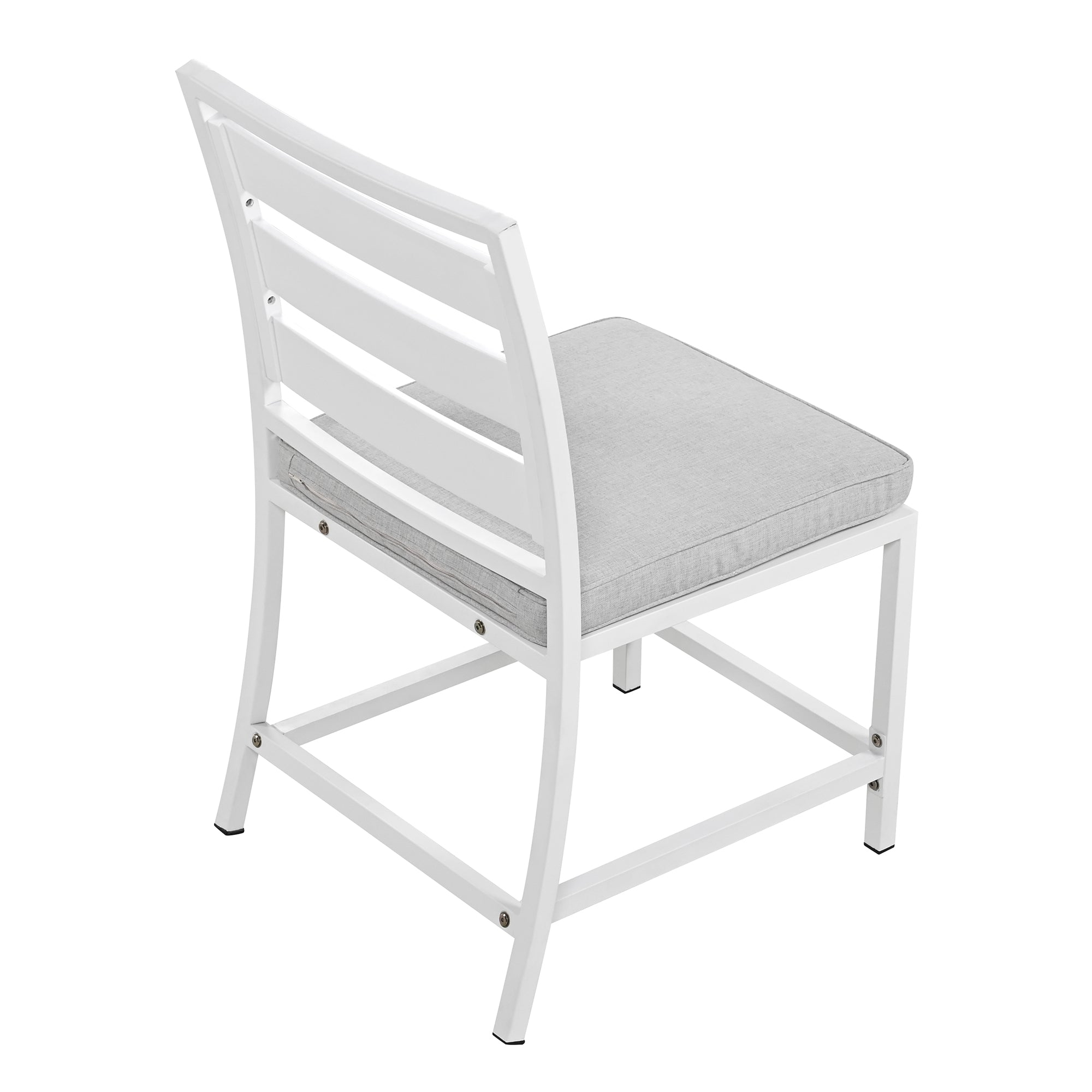 5-Piece Outdoor Steel Patio Dining Set with table and four chairs