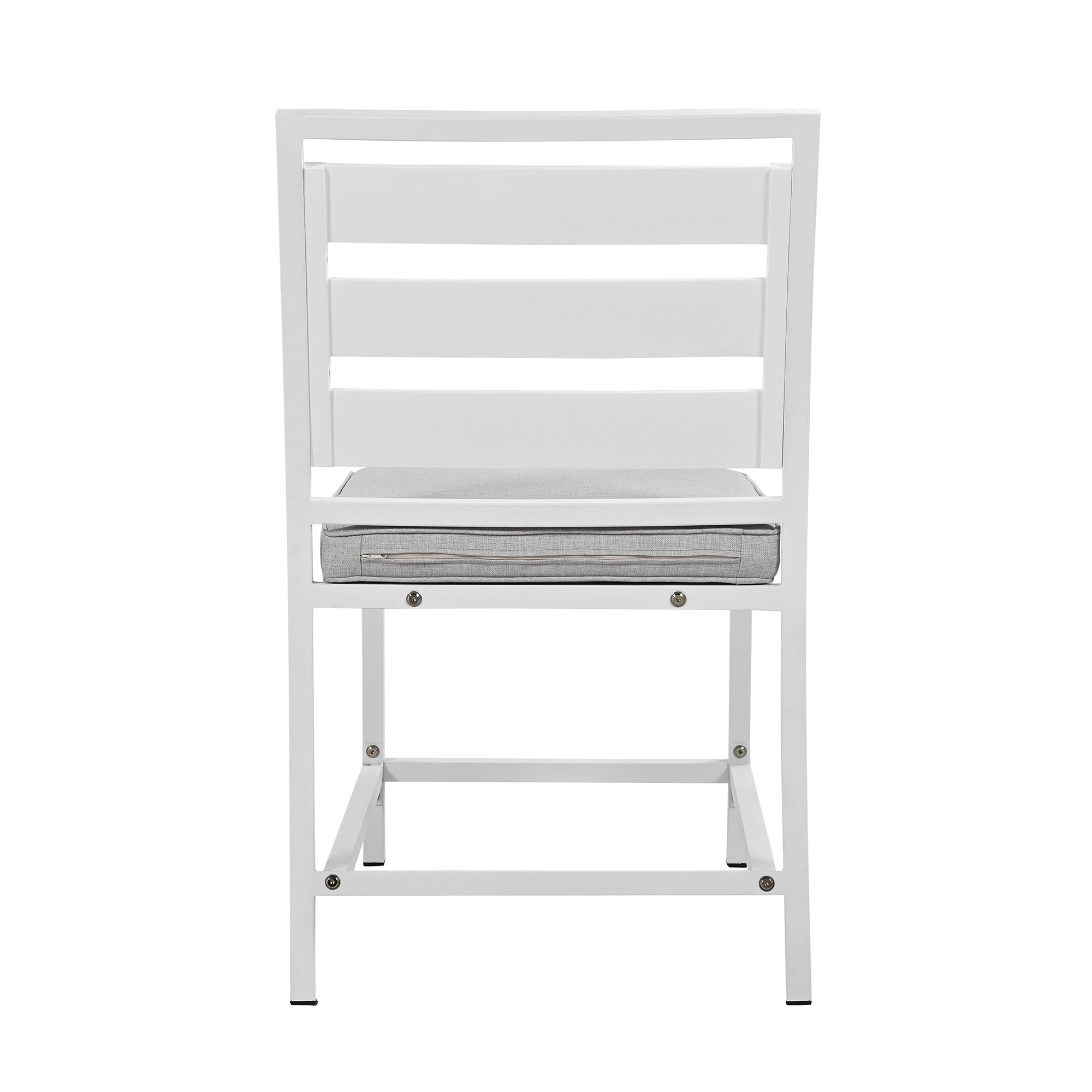 5-Piece Outdoor Steel Patio Dining Set with table and four chairs