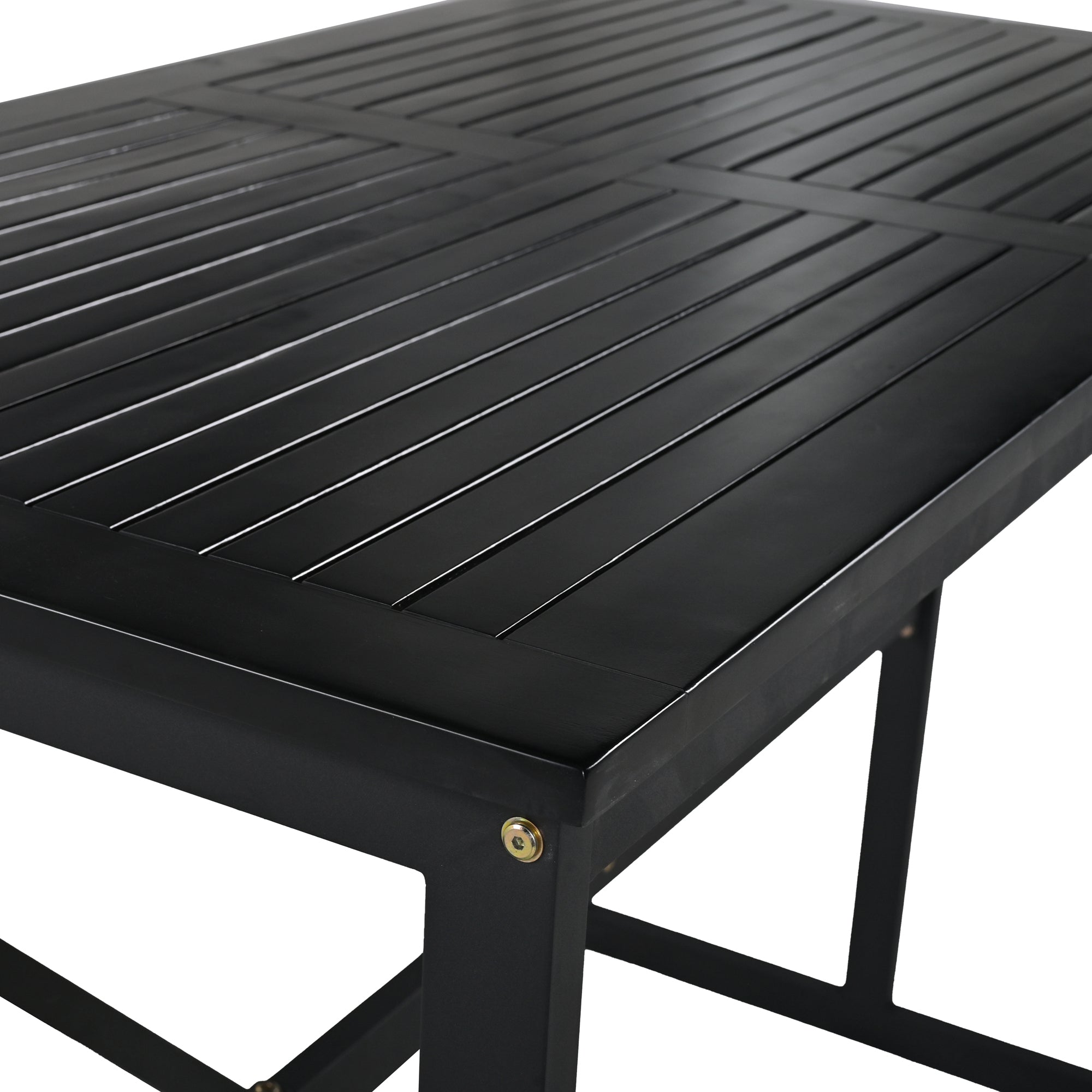 5-Piece Steel Patio Dining Set with Four Chairs and One Table