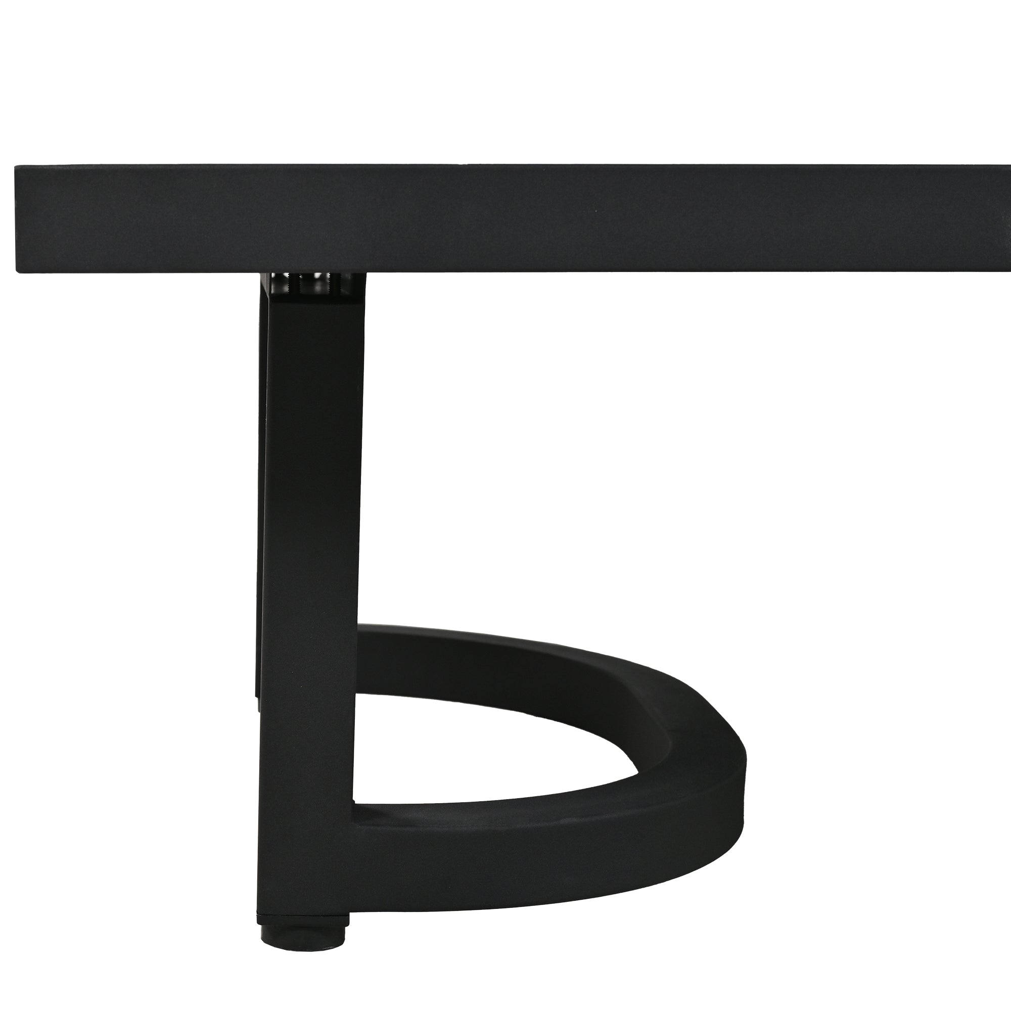 4-Piece Outdoor  Steel Patio Sectional with Table and Cushions