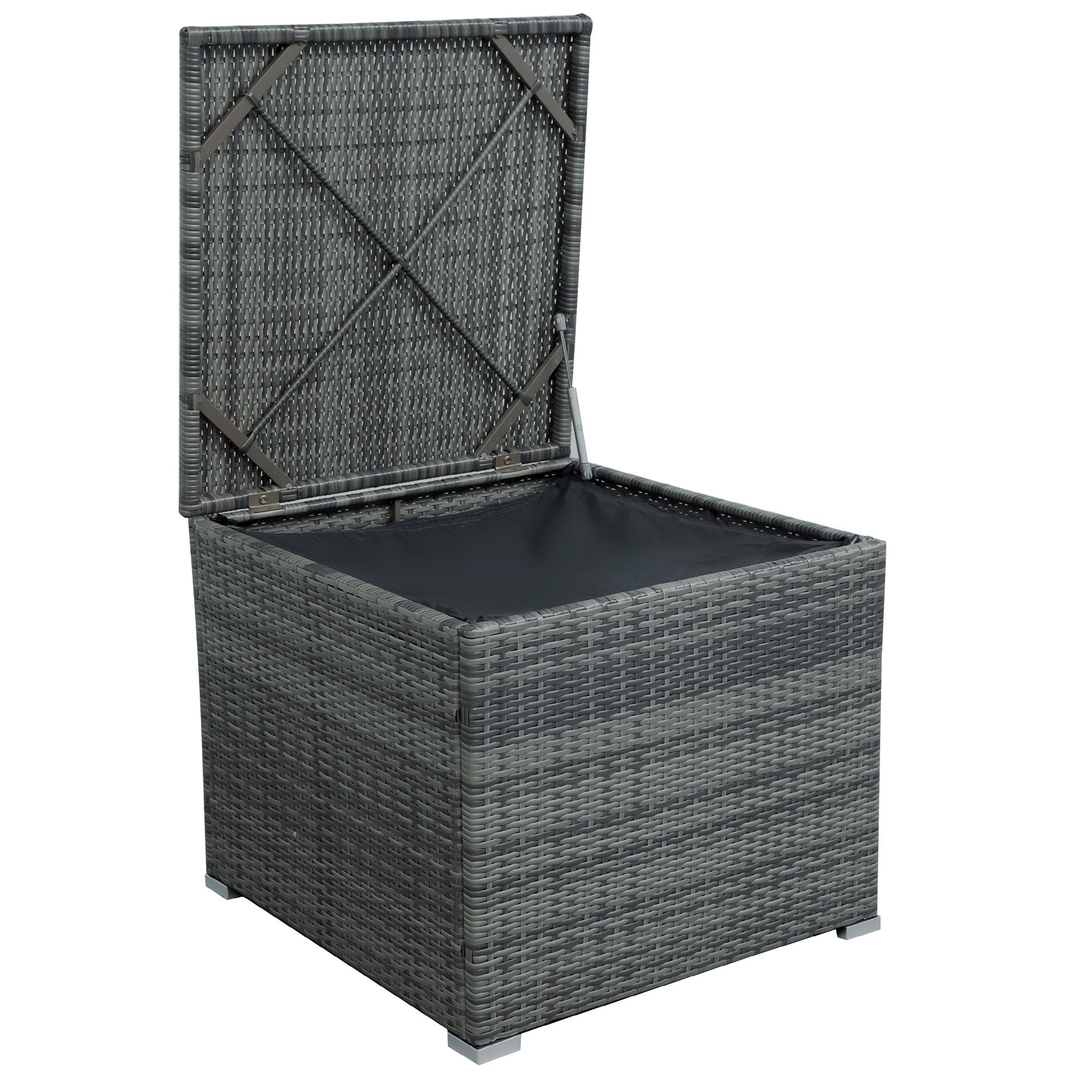 5-Piece Steel Patio Dining Set with Four Chairs and One Table