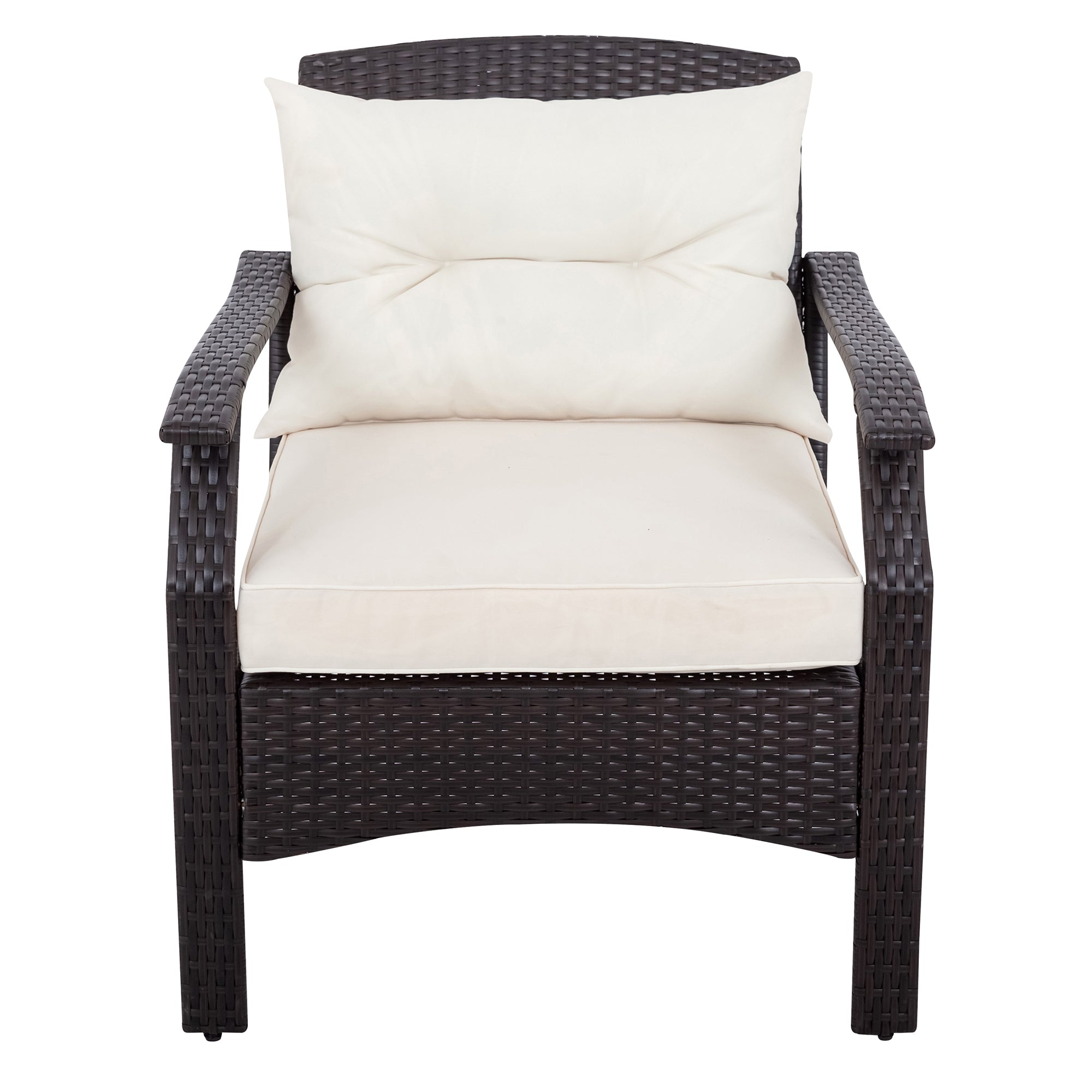 5-Piece Steel Patio Dining Set with Four Chairs and One Table