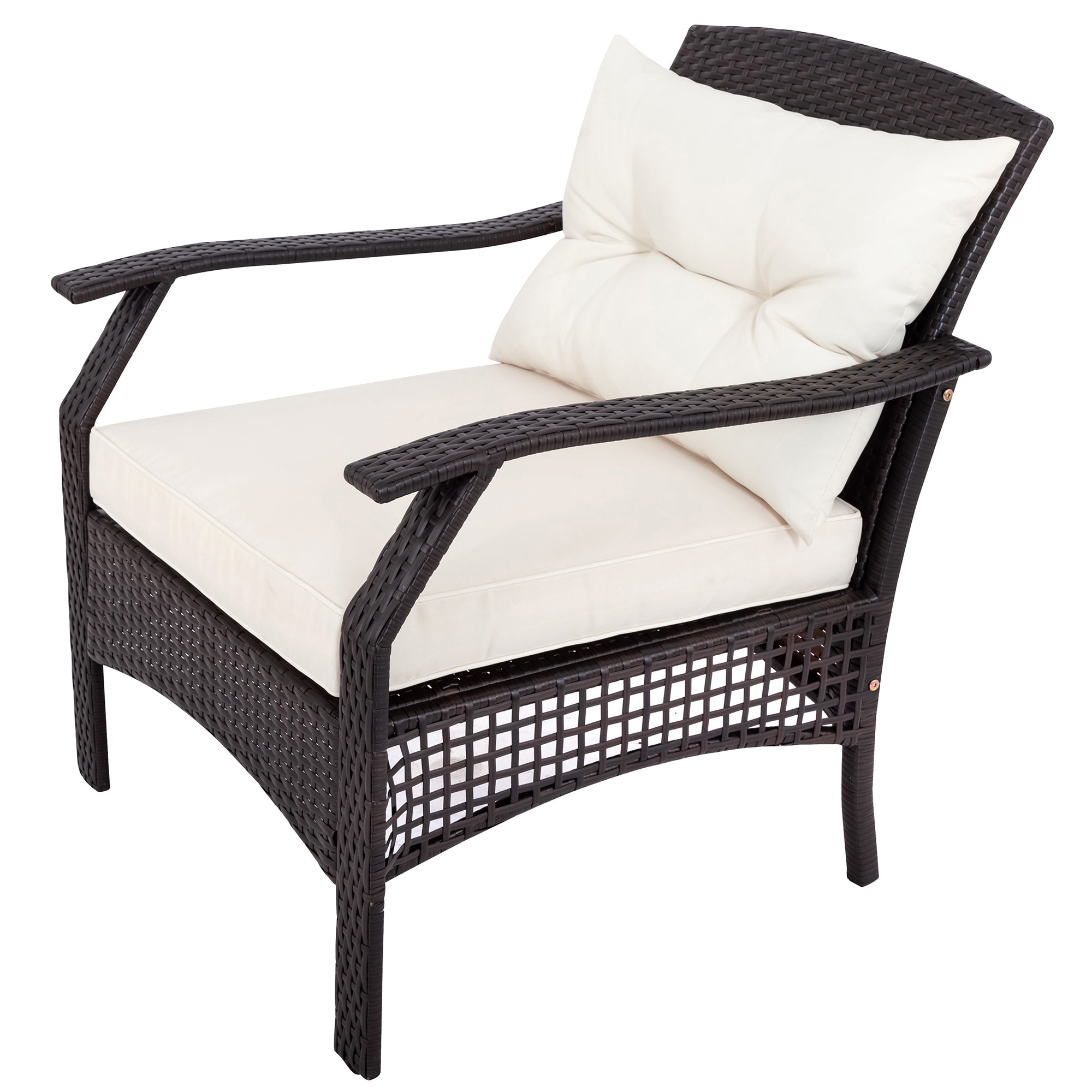 5-Piece Steel Patio Dining Set with Four Chairs and One Table