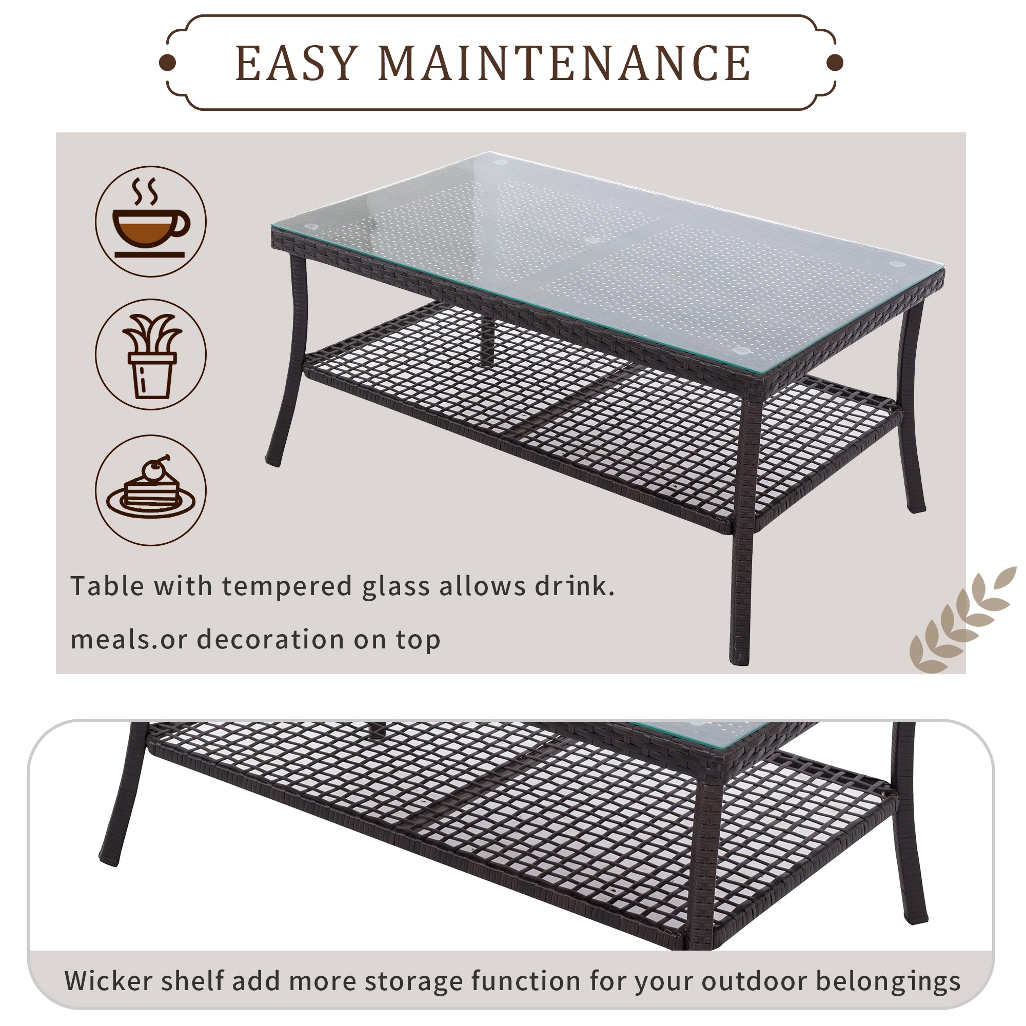 5-Piece Steel Patio Dining Set with Four Chairs and One Table