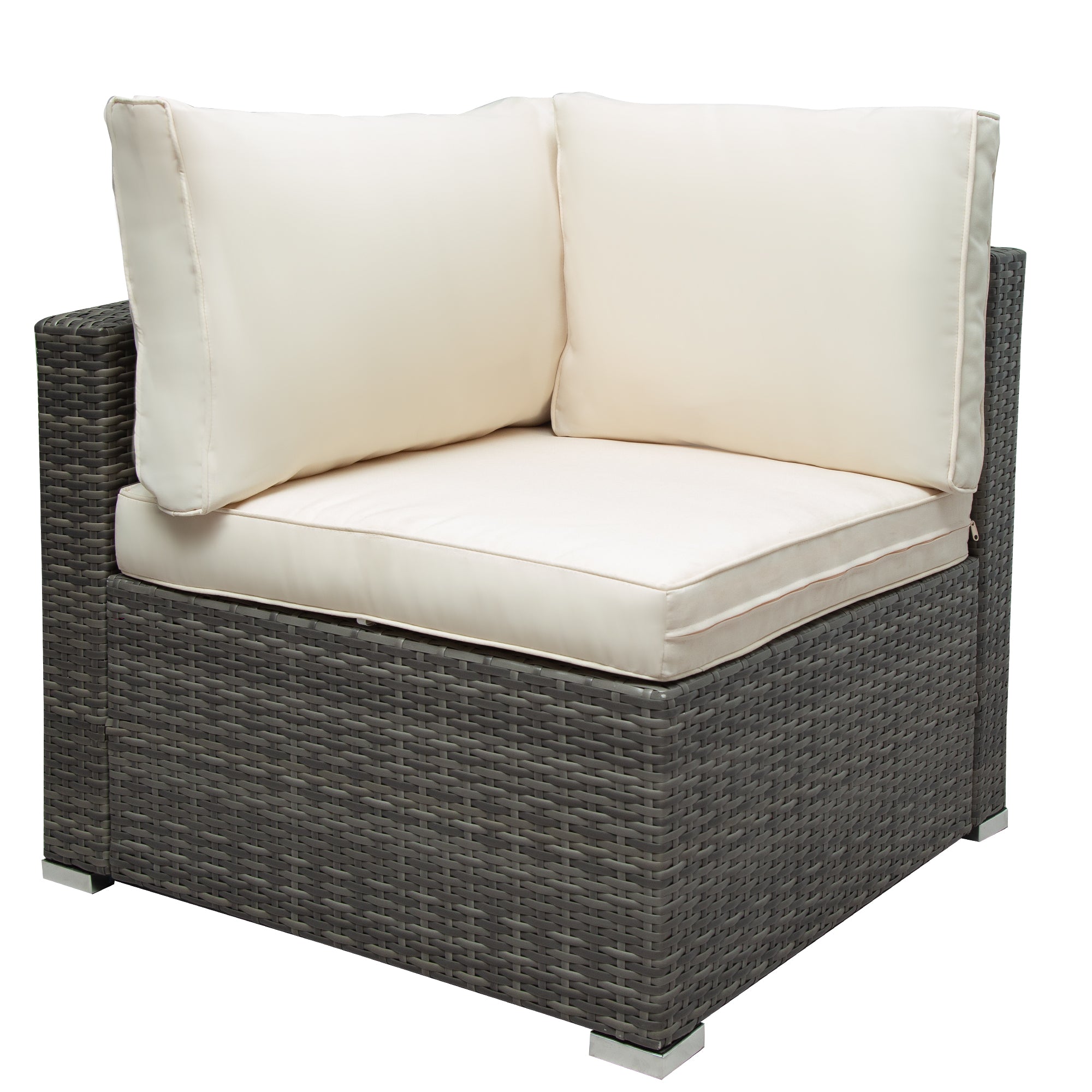 5-Piece Steel Patio Dining Set with Four Chairs and One Table