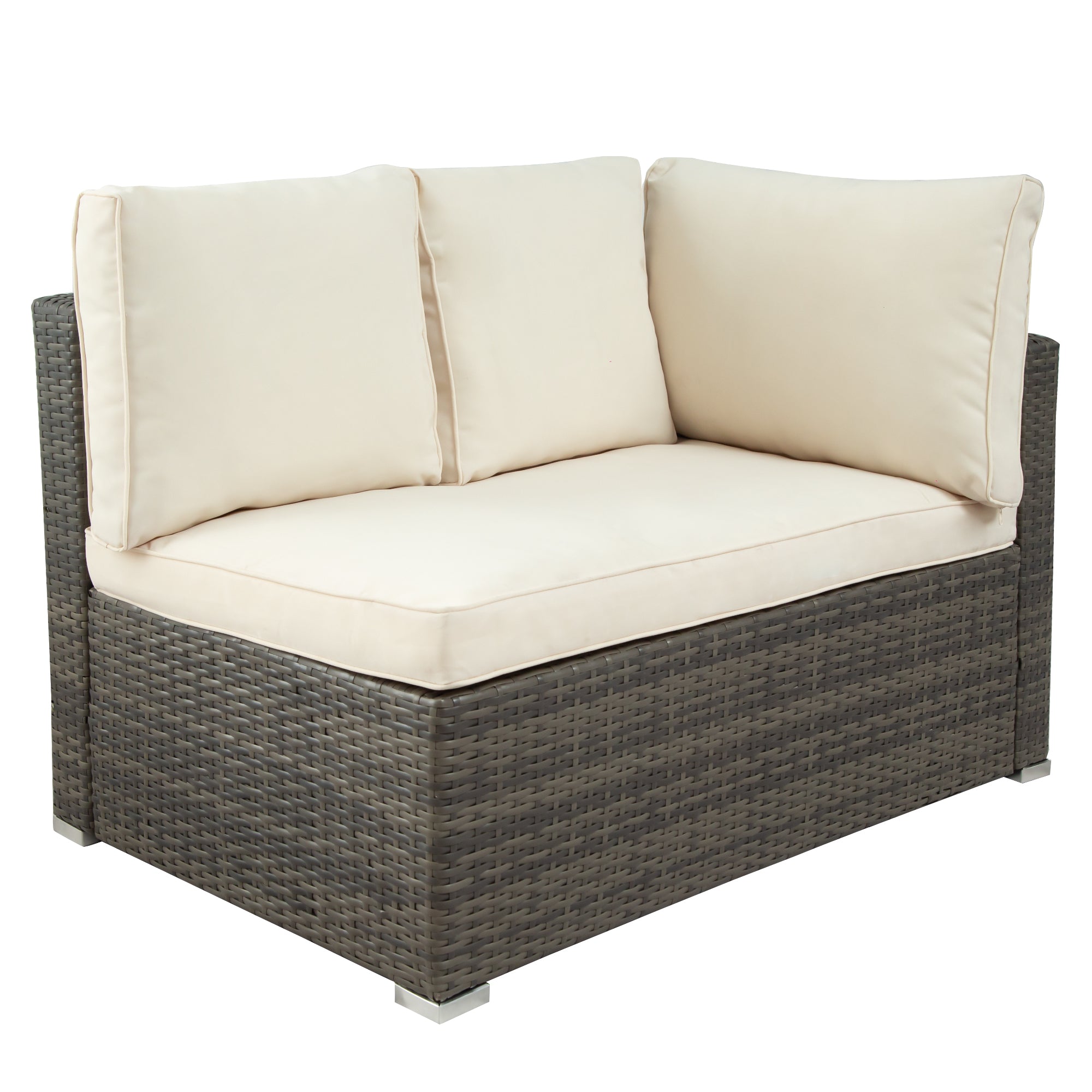 5-Piece Steel Patio Dining Set with Four Chairs and One Table
