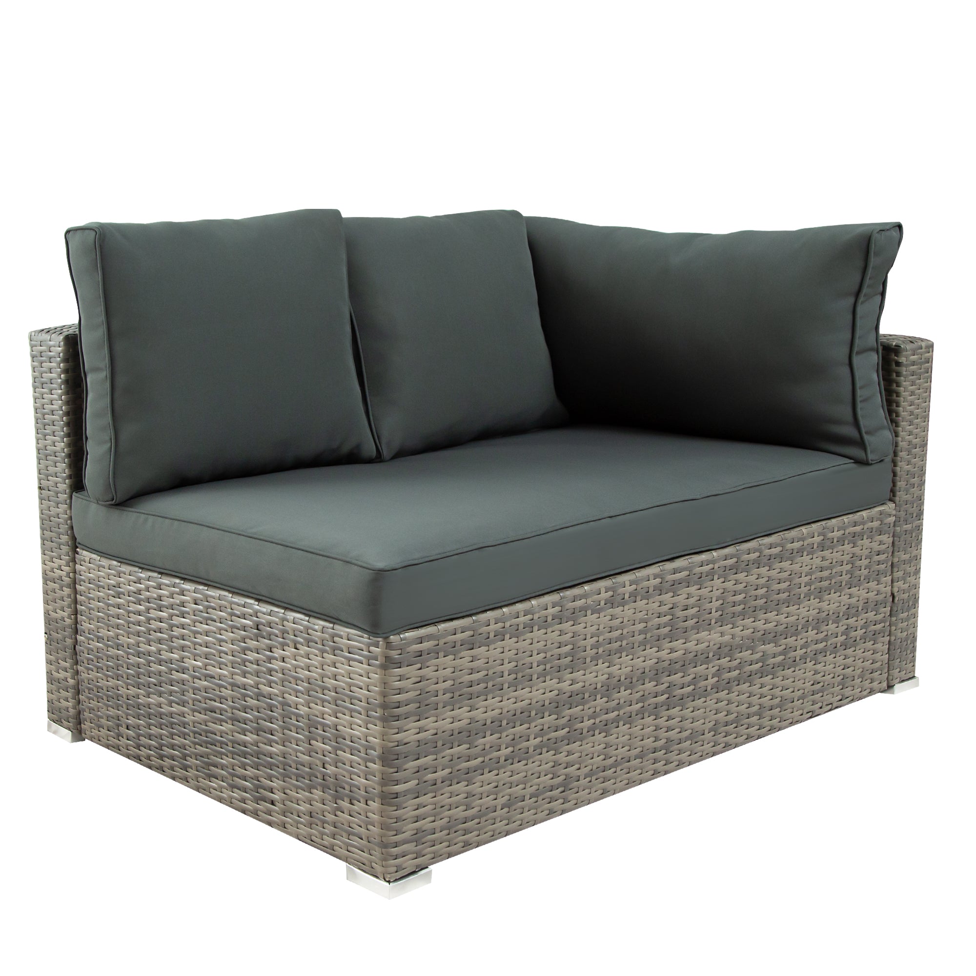 5-Piece Steel Patio Dining Set with Four Chairs and One Table