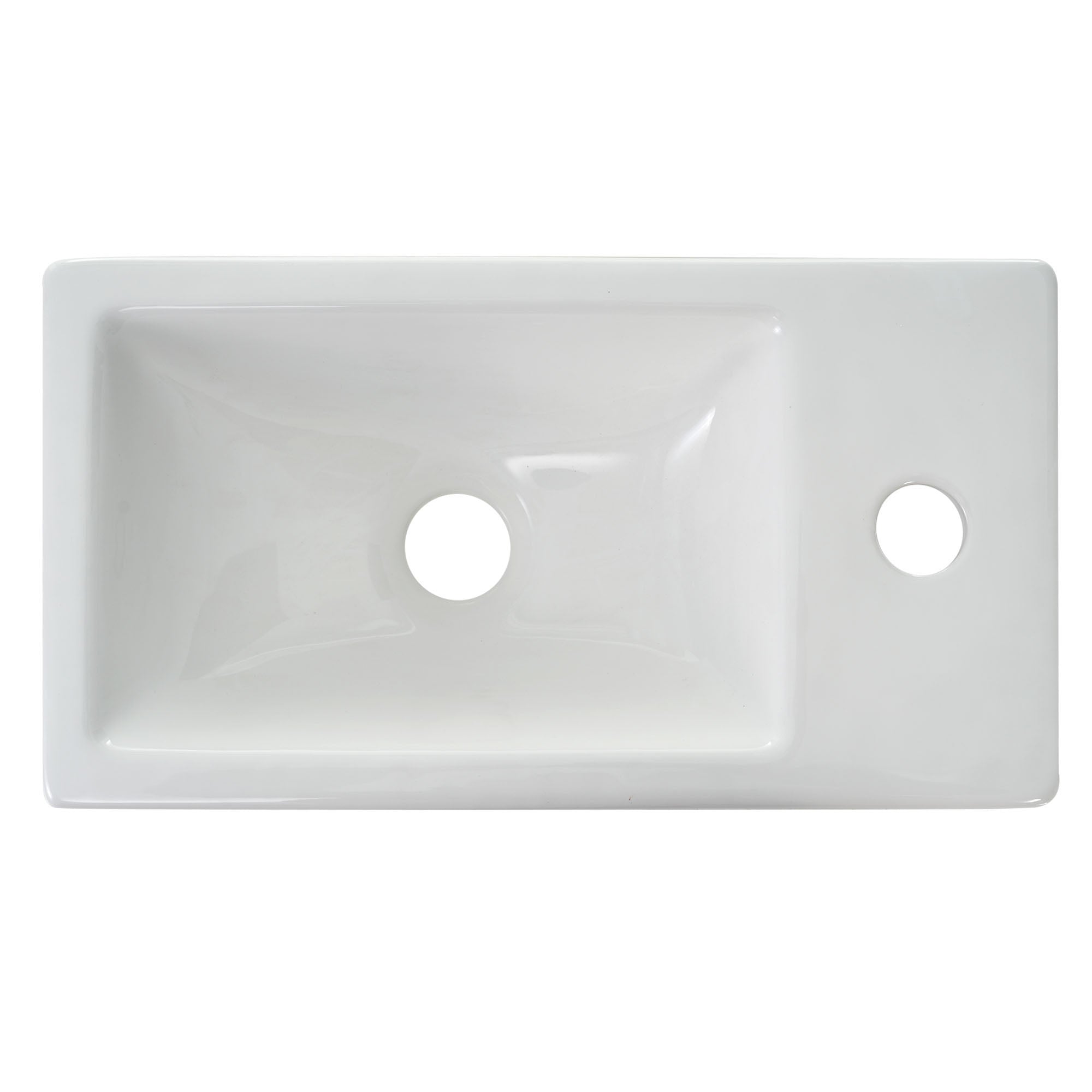 16 inch Wall-mounted Bathroom Vanity Set with Integrated Ceramic Sink