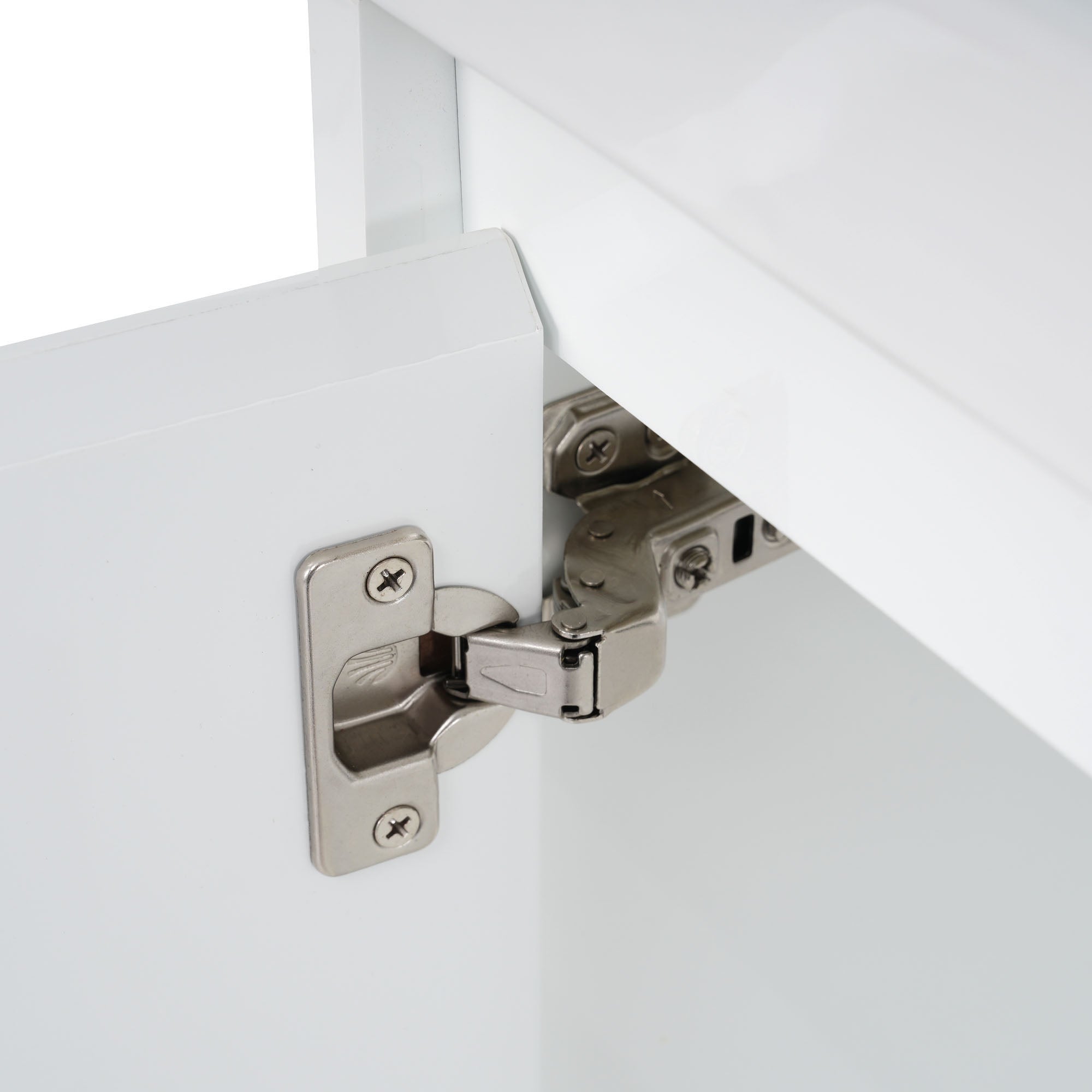 16 inch Wall-mounted Bathroom Vanity Set with Integrated Ceramic Sink