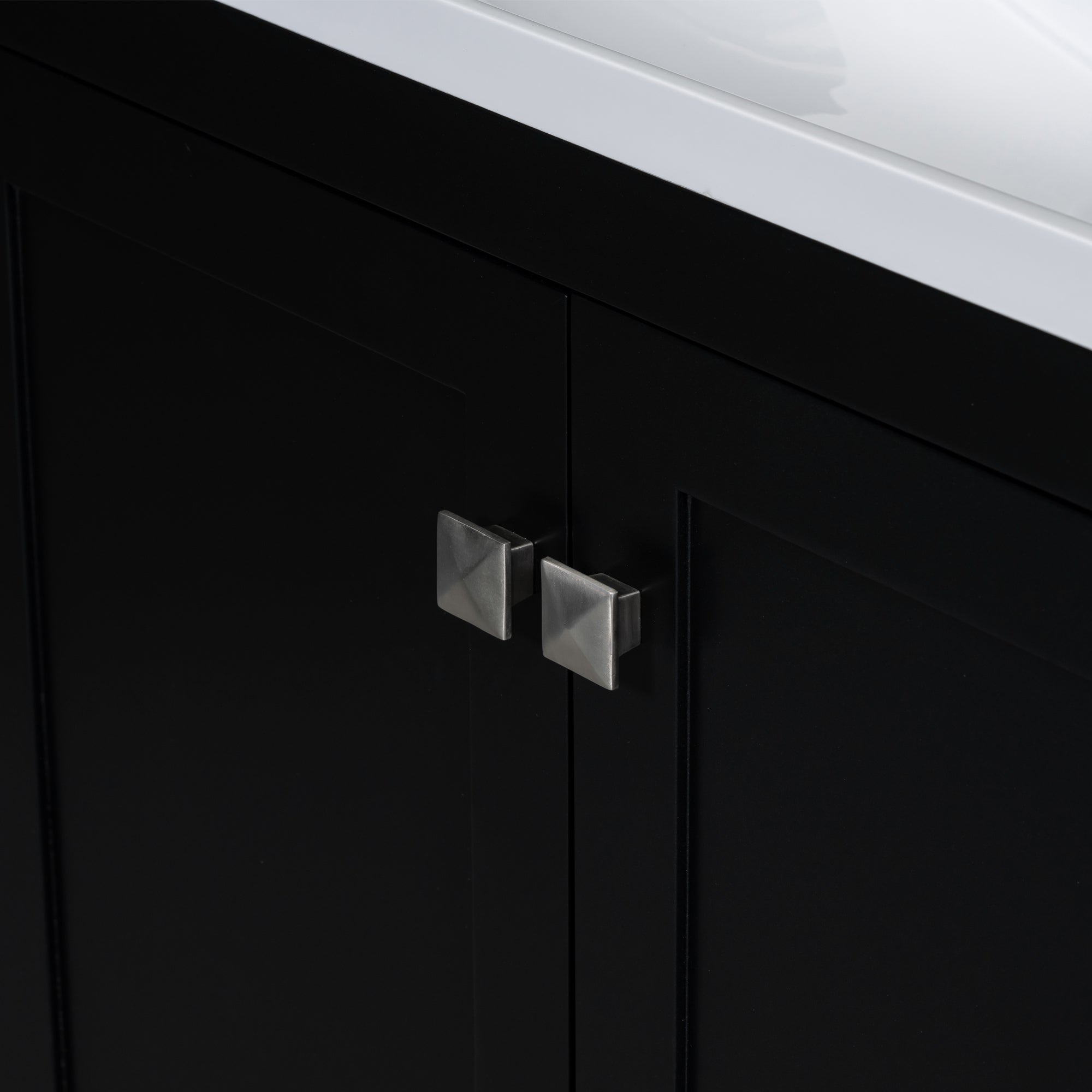 30 Inch MDF Freestanding Bathroom Vanity with Resin Basin and Drawers
