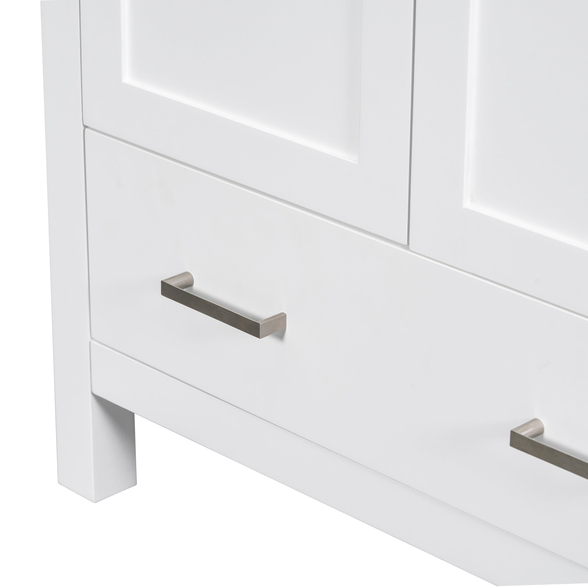 30 Inch MDF Freestanding Bathroom Vanity with Resin Basin and Drawers