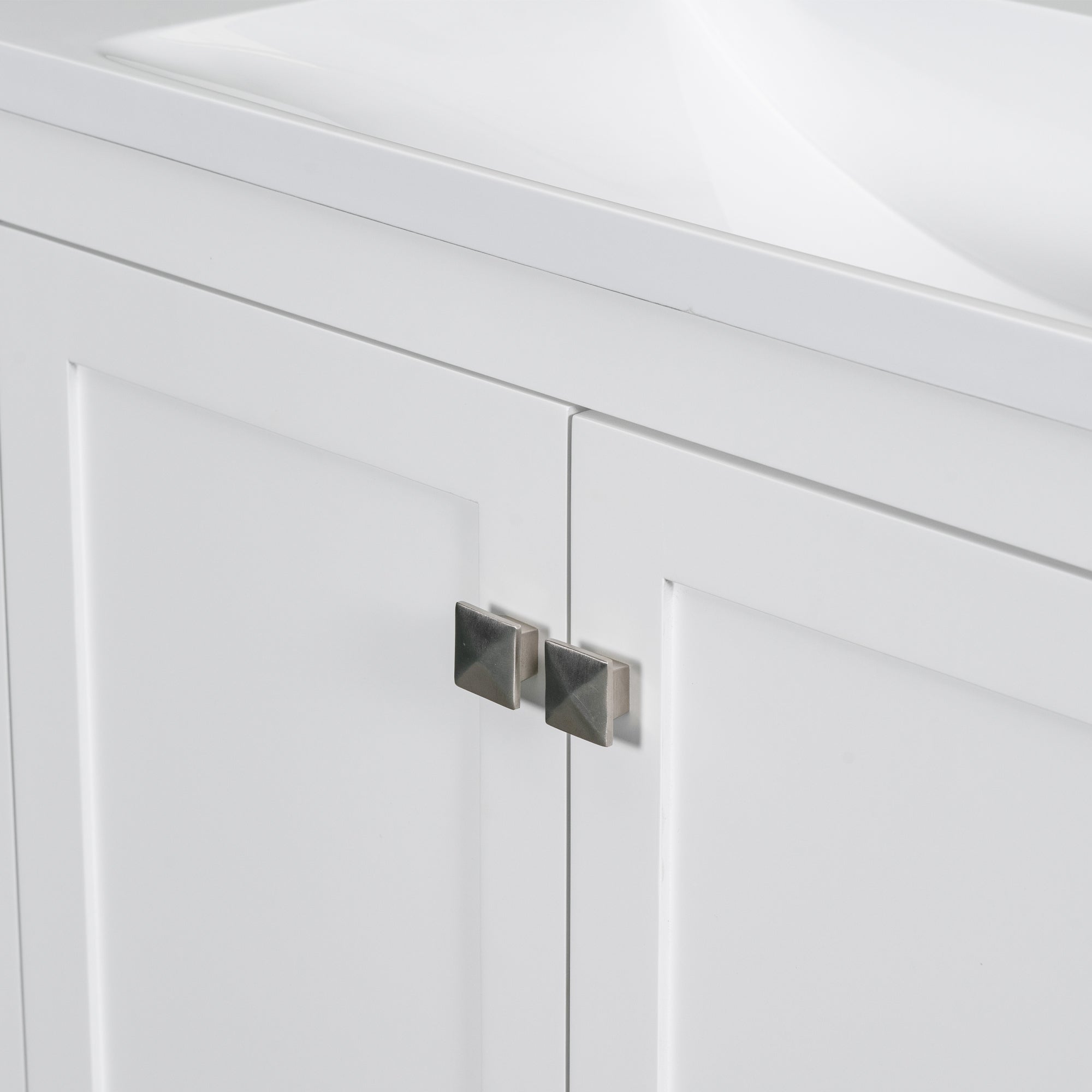 30 Inch MDF Freestanding Bathroom Vanity with Resin Basin and Drawers