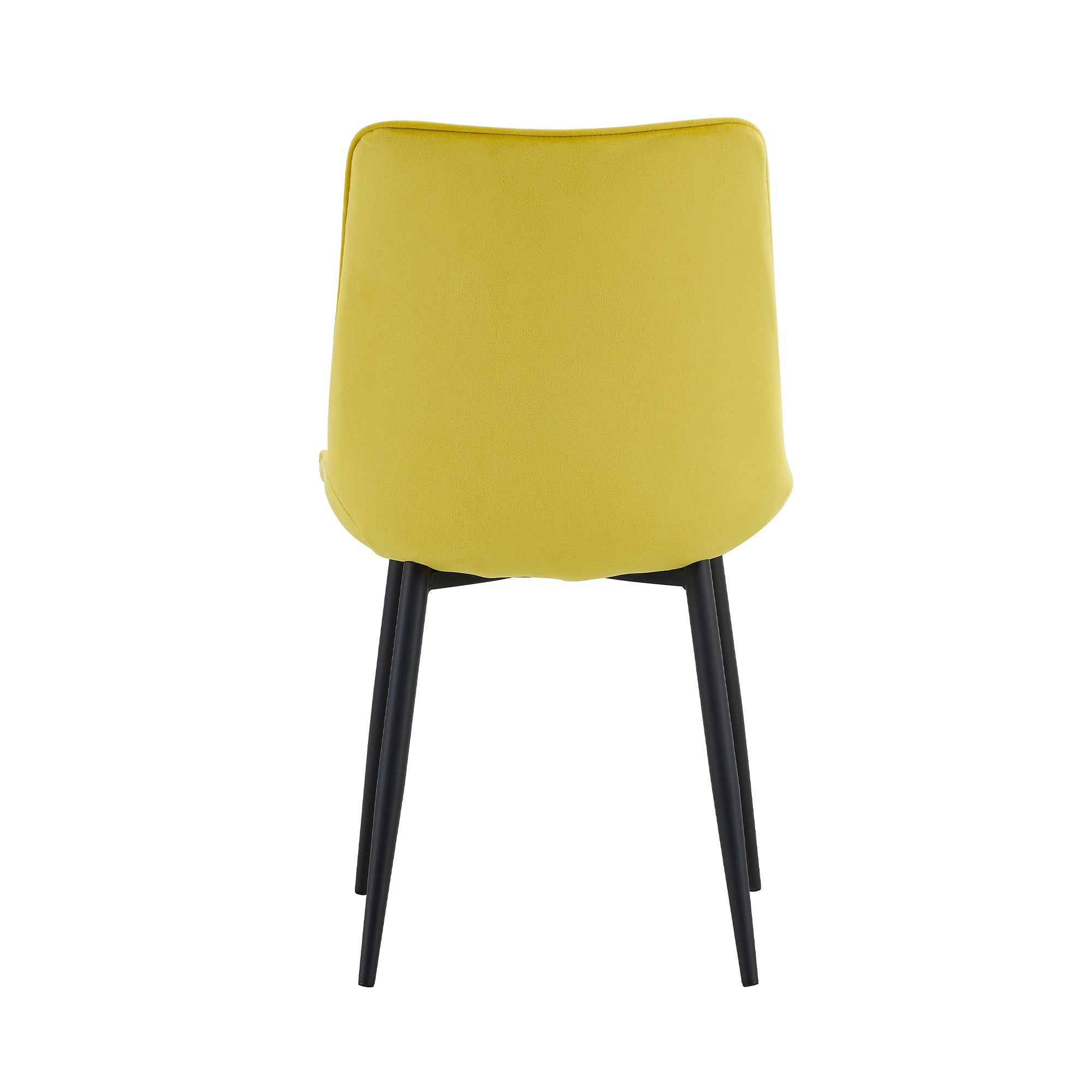 20 in.W Indoor Velvet 4 Dining Chairs with Cushions and Coated Legs