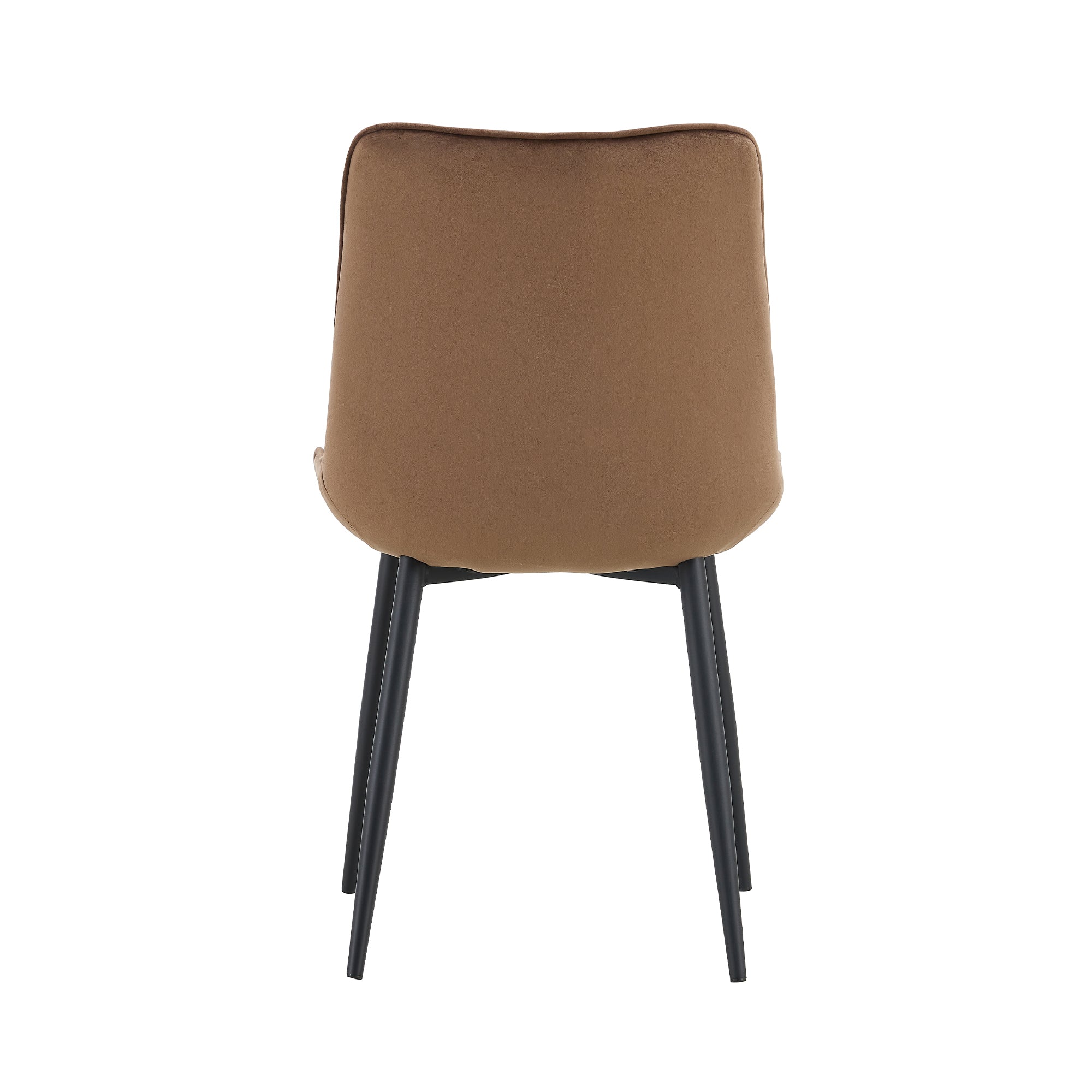 20 in.W Indoor Velvet 4 Dining Chairs with Cushions and Coated Legs