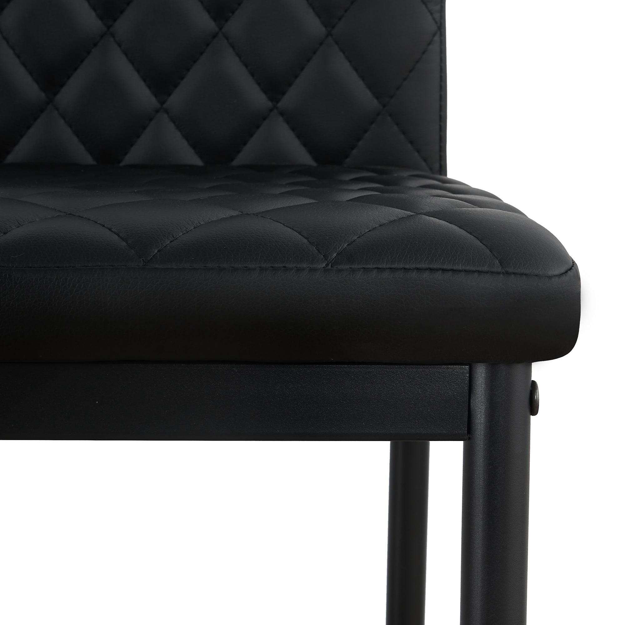 Unique PU 2 Bar Chair with Metal Legs for Dining,Kitchen and Bar