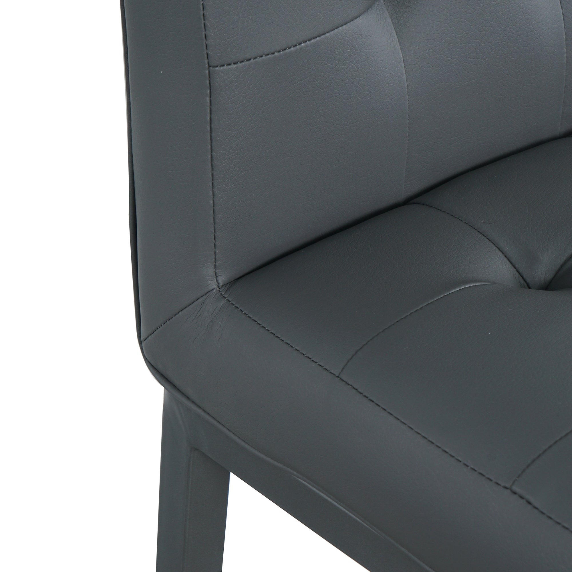 2-set Foam Modern Design Dining Chair with Metal Legs