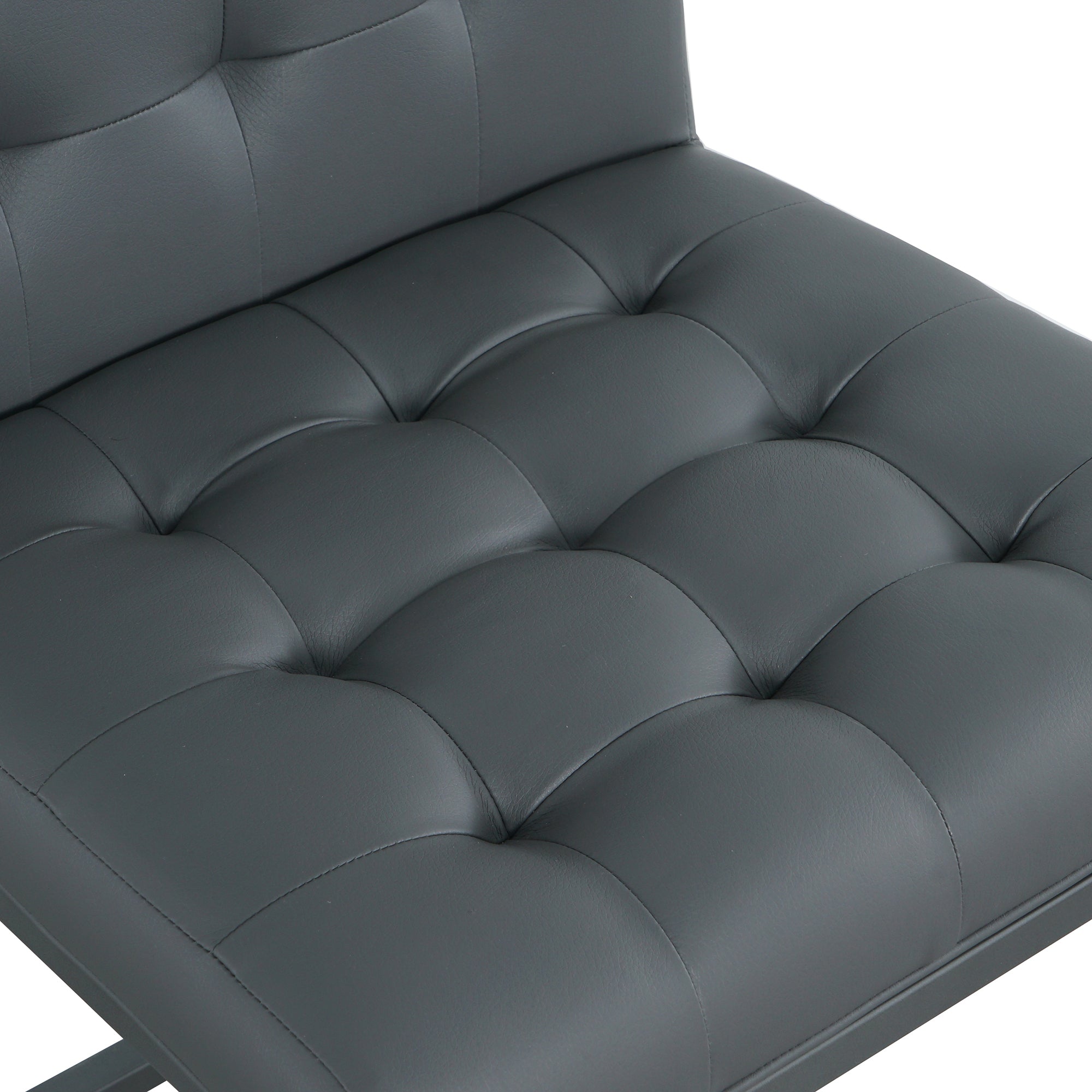 2-set Foam Modern Design Dining Chair with Metal Legs