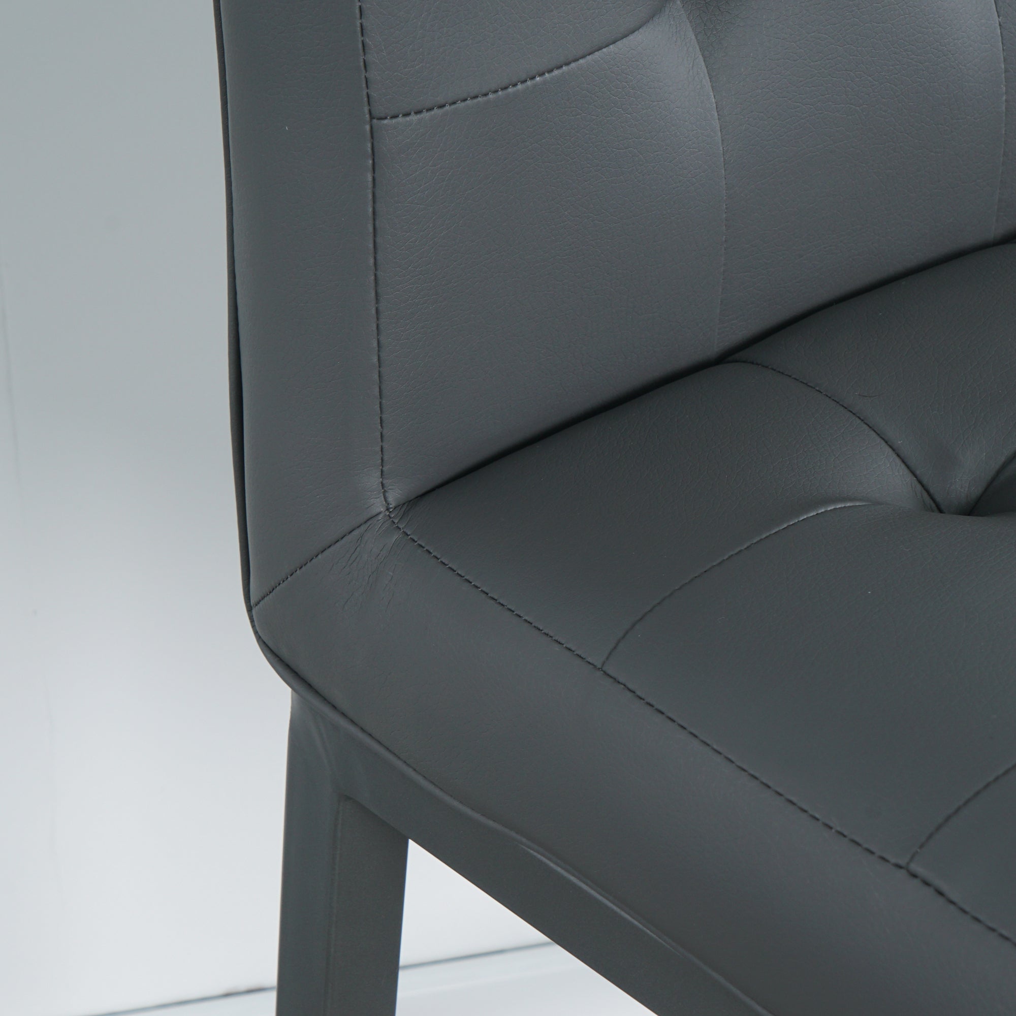 2-set Foam Modern Design Dining Chair with Metal Legs