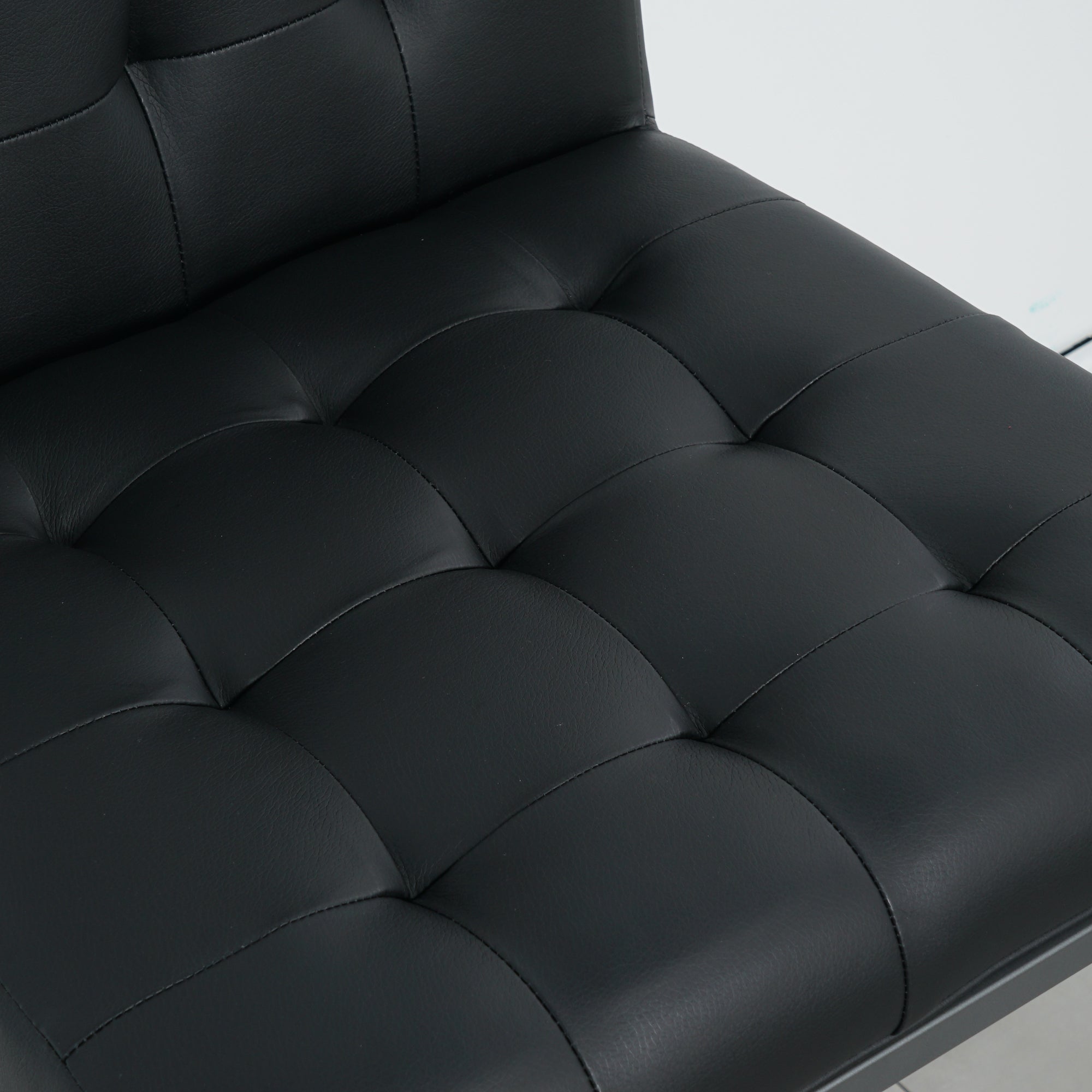 2-set Foam Modern Design Dining Chair with Metal Legs