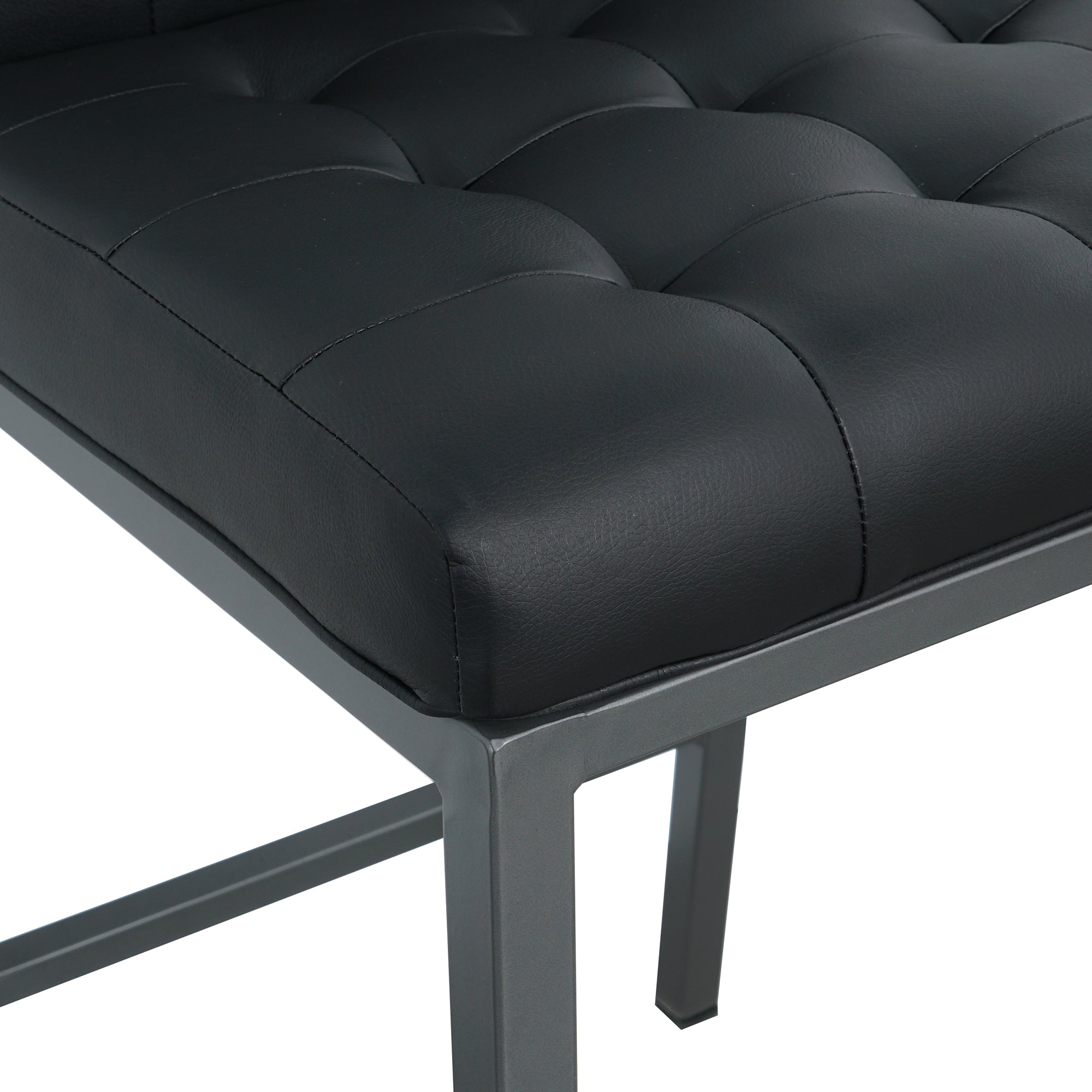 2-set Foam Modern Design Dining Chair with Metal Legs