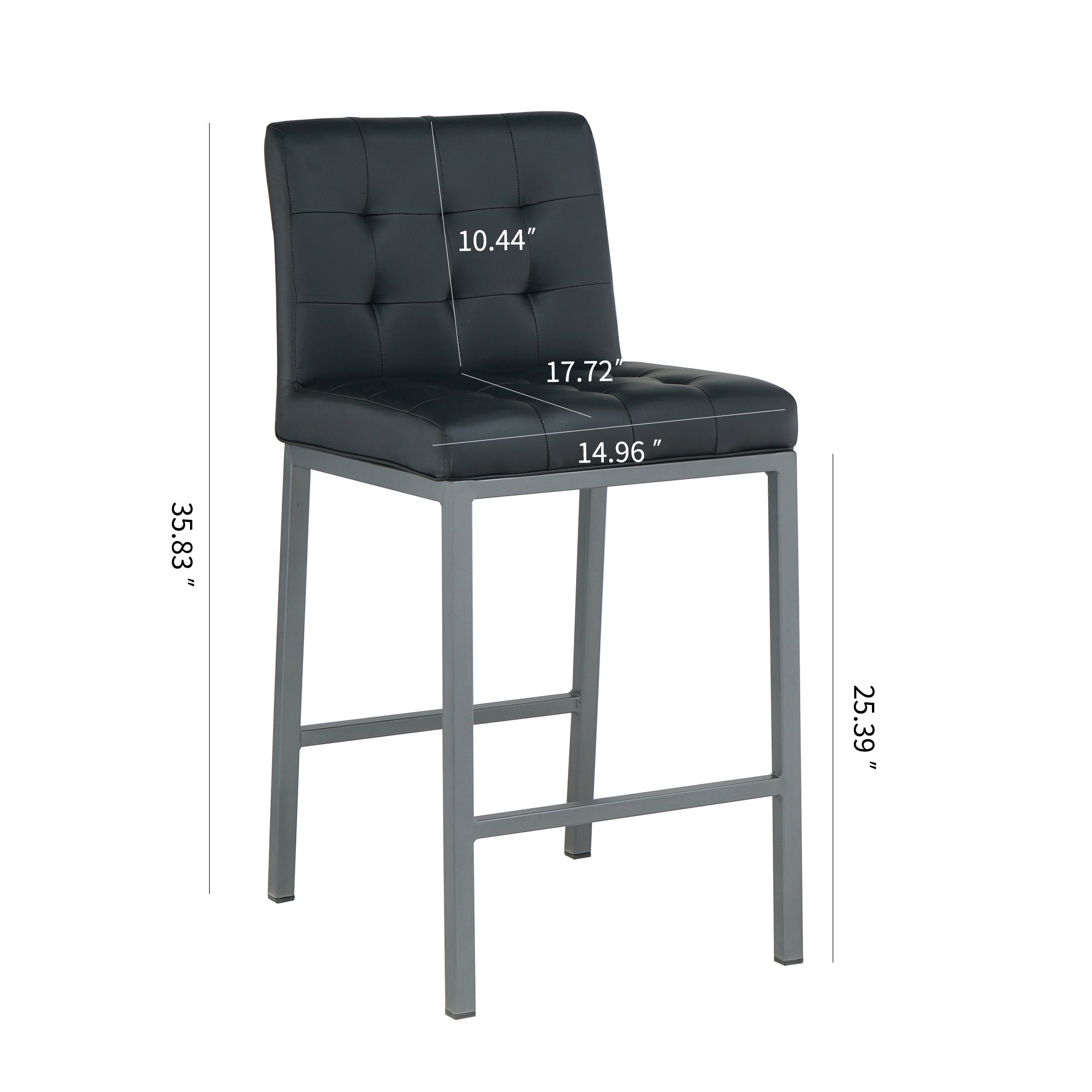 2-set Foam Modern Design Dining Chair with Metal Legs
