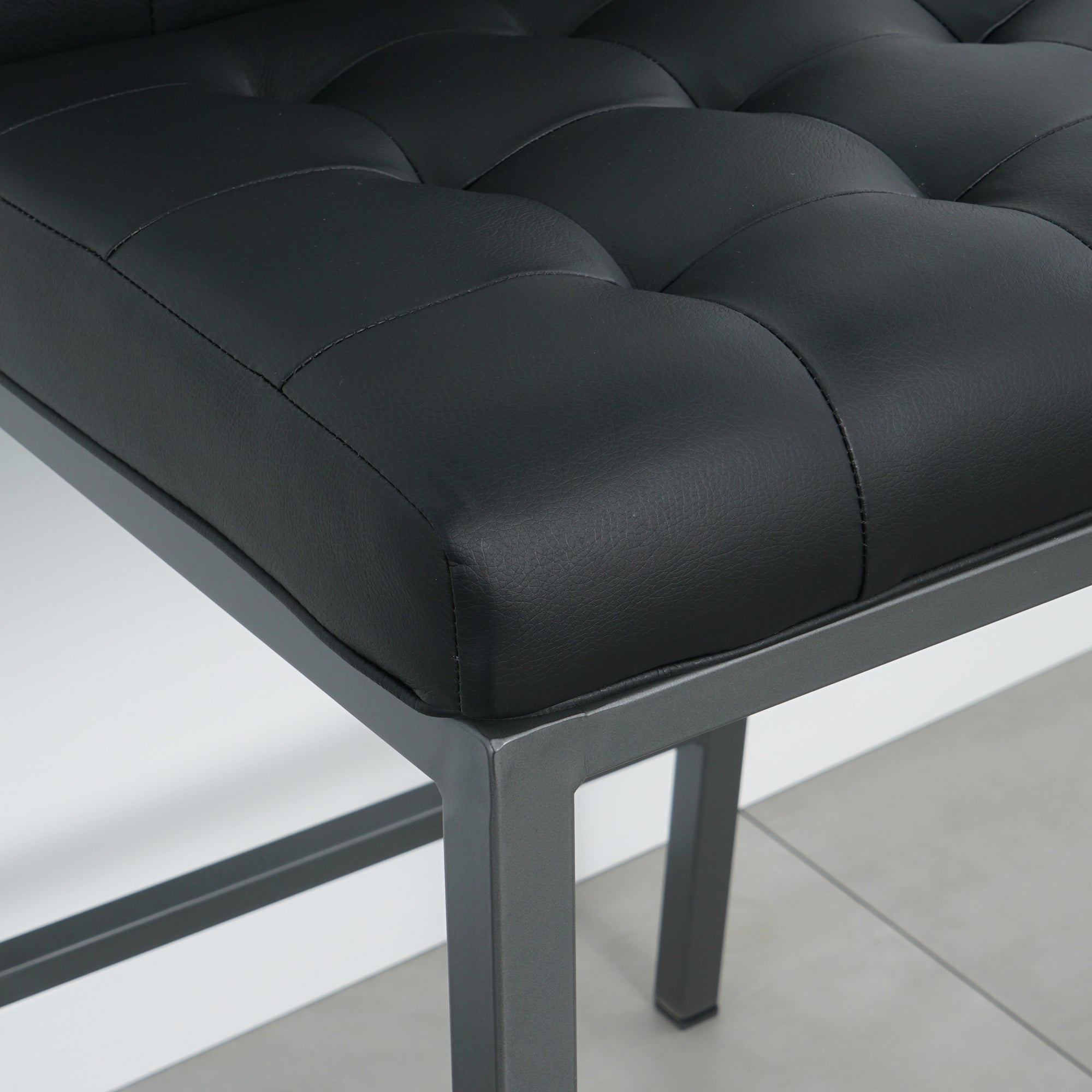 2-set Foam Modern Design Dining Chair with Metal Legs
