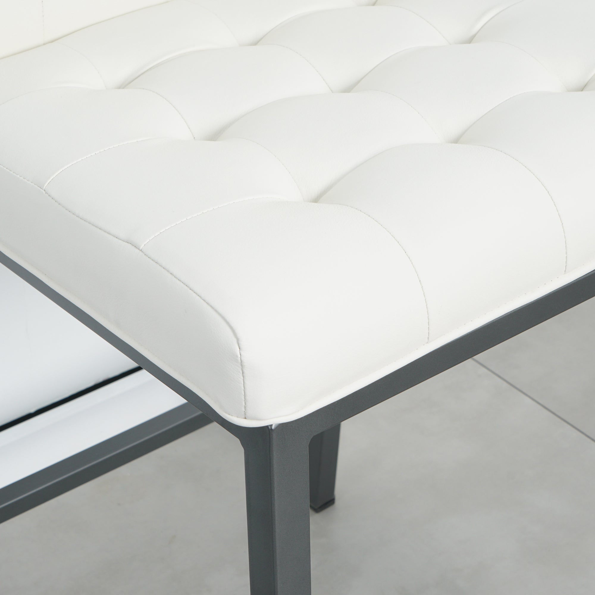2-set Foam Modern Design Dining Chair with Metal Legs