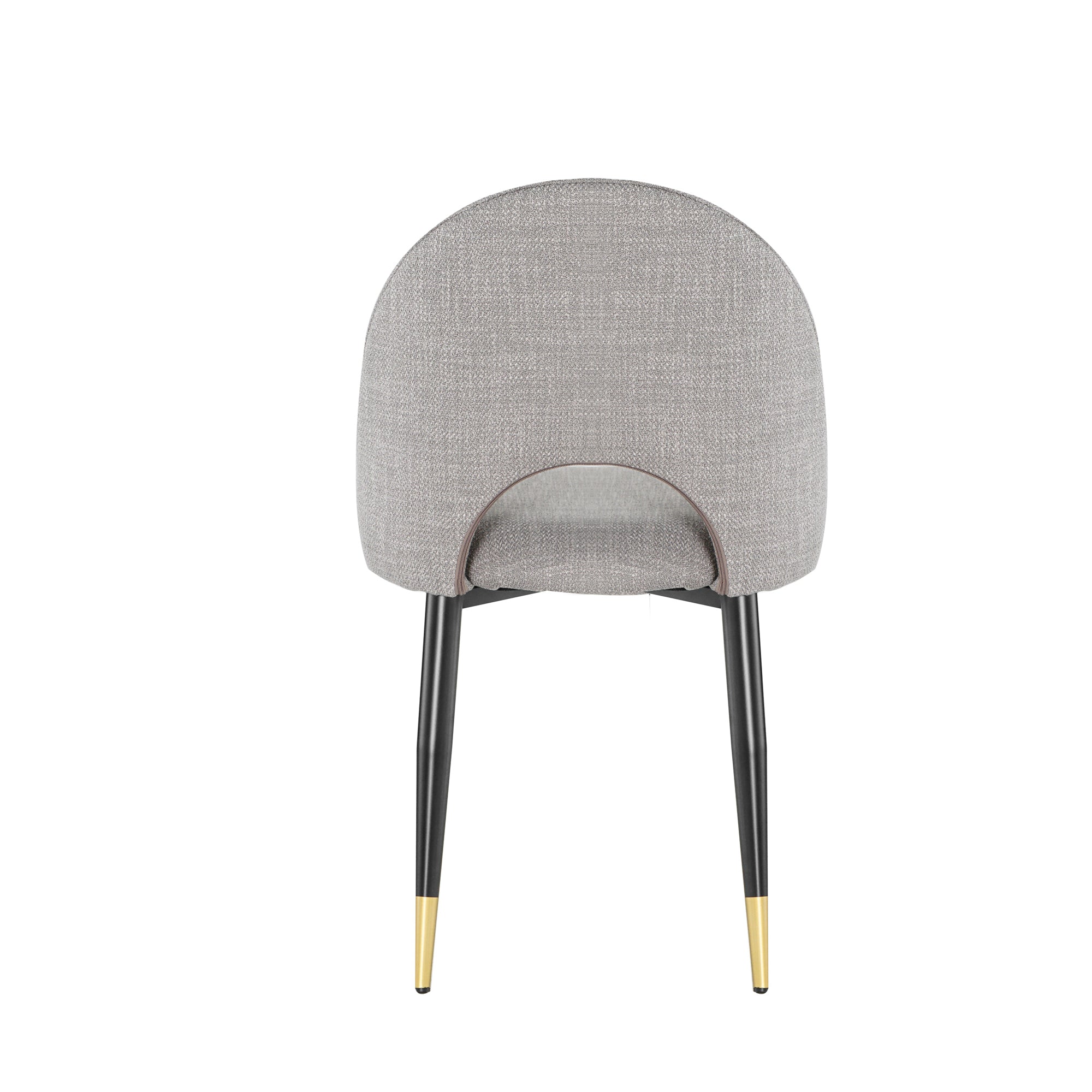 2-set Nordic Style Meta Dining Chairs with Metal Legs