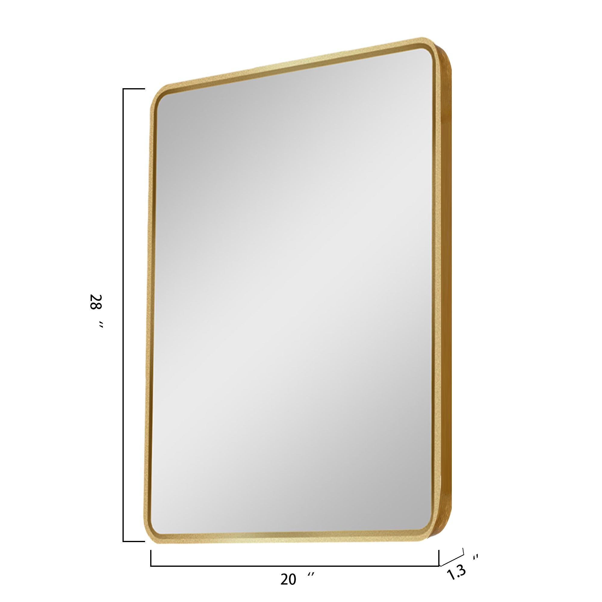 2028G Rectangular Framed Wall Mounted Bathroom Mirror