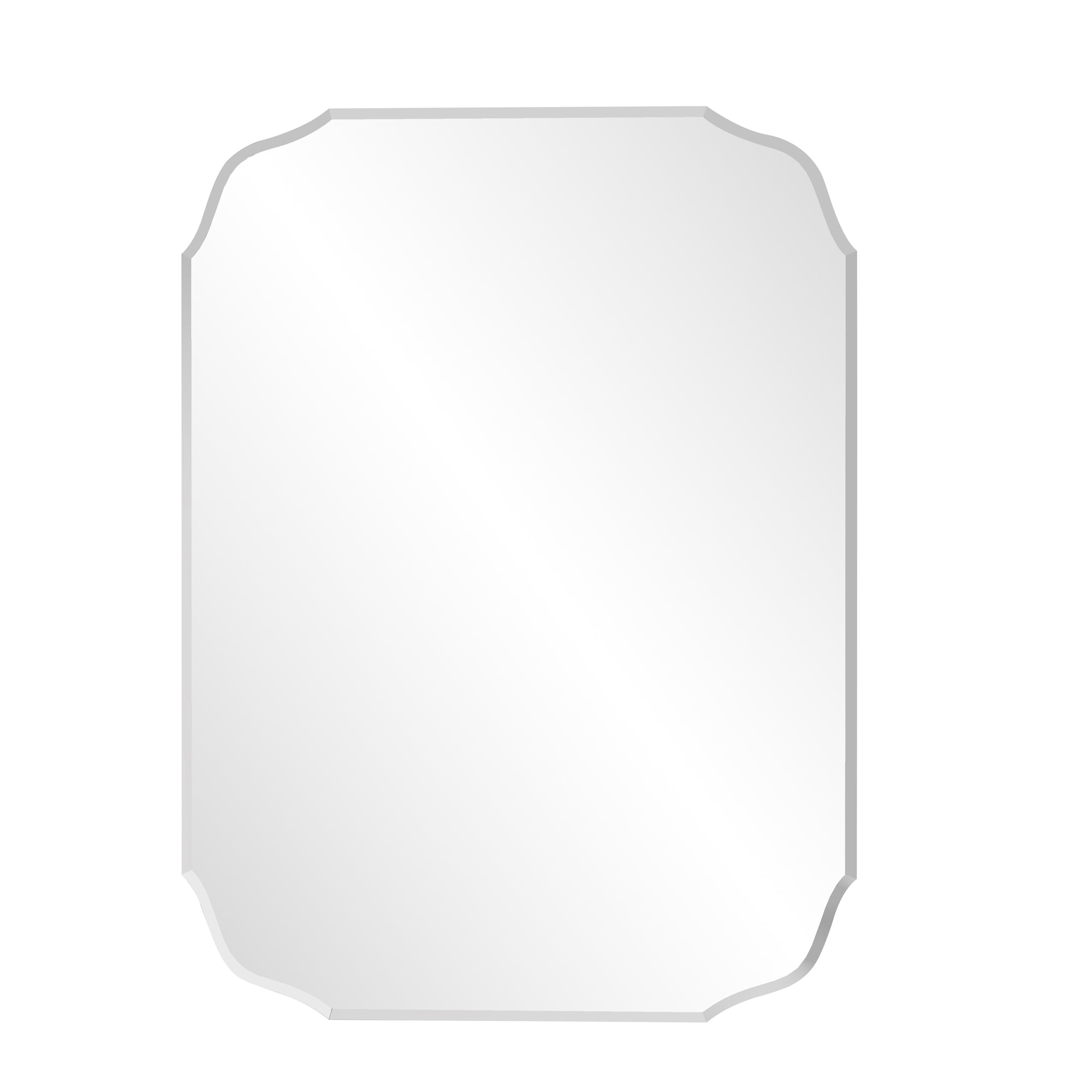 Rectangular Framed Wall Mounted Bathroom Vanity Mirror