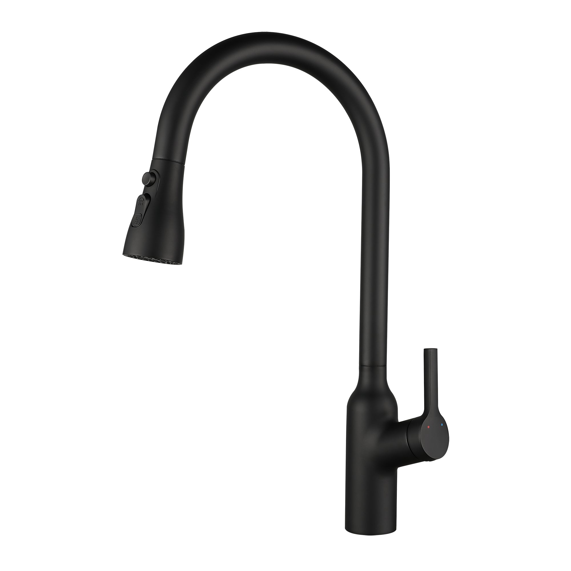 Single Handle Deck Mounted High Arc Pull Down Brass Kitchen Faucet(606)