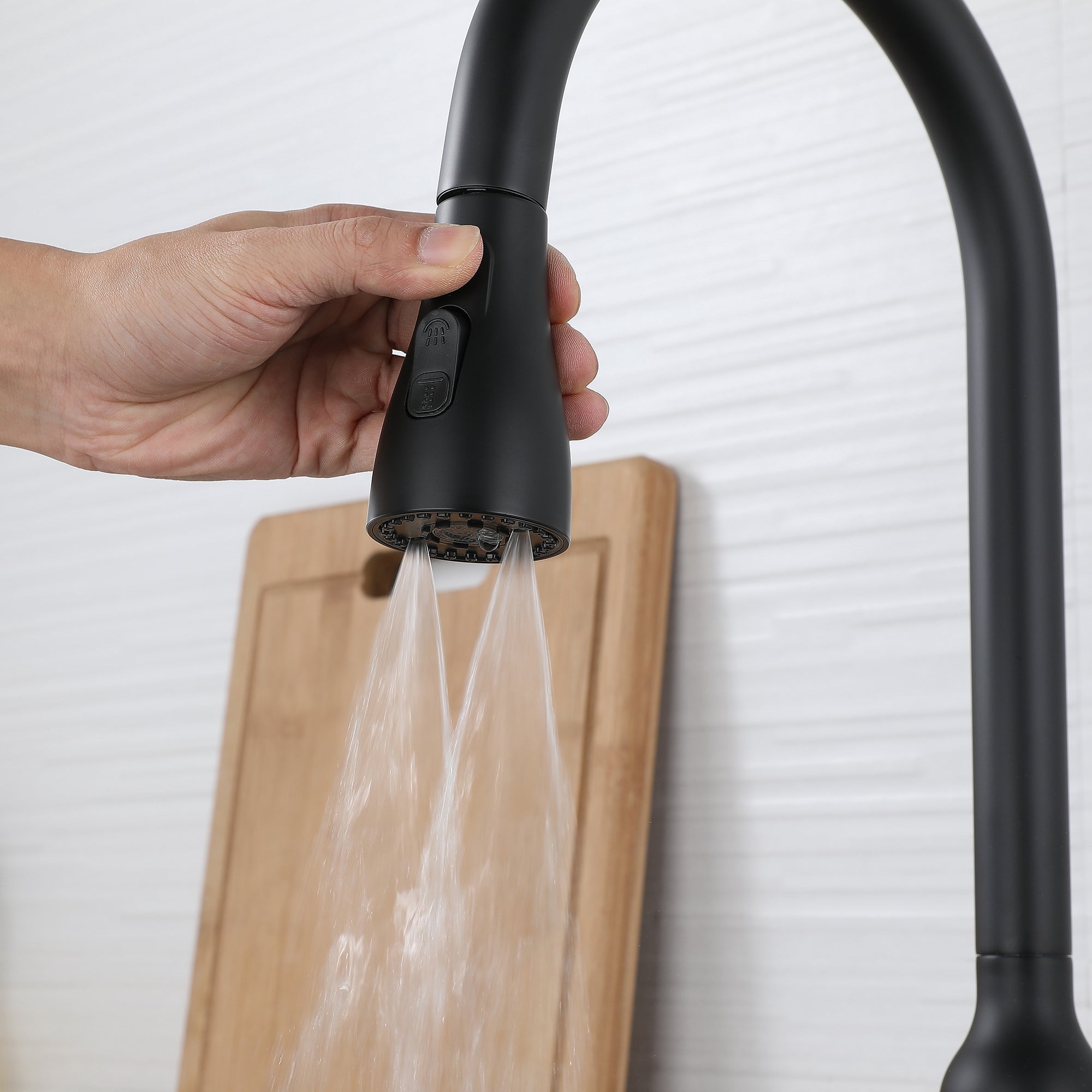 Single Handle Deck Mounted High Arc Pull Down Brass Kitchen Faucet(606)