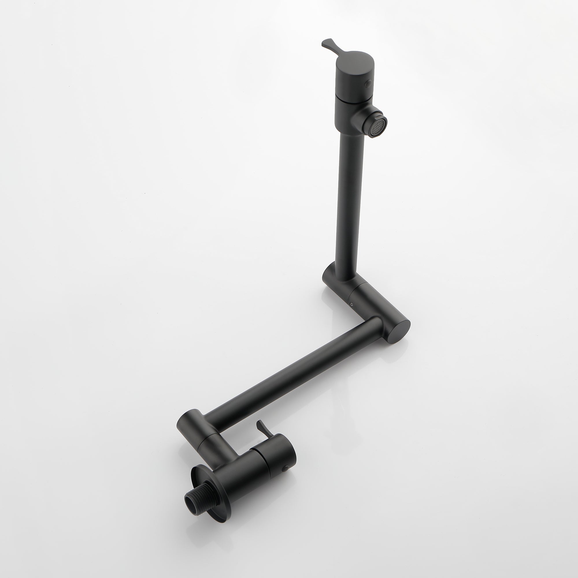 Single Handle Wall Mounted Pull Out Stainless Steel Kitchen Faucet