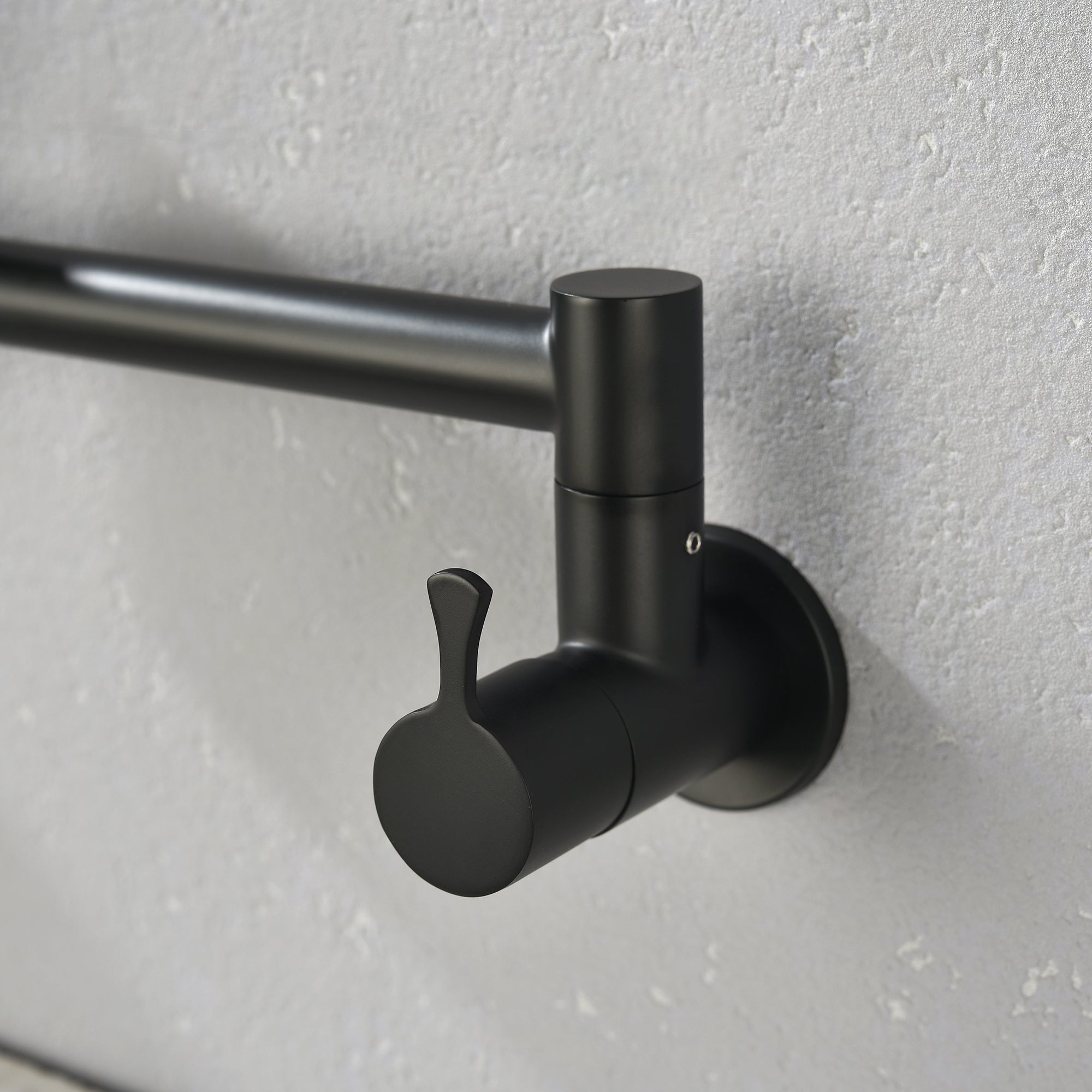 Single Handle Wall Mounted Pull Out Stainless Steel Kitchen Faucet