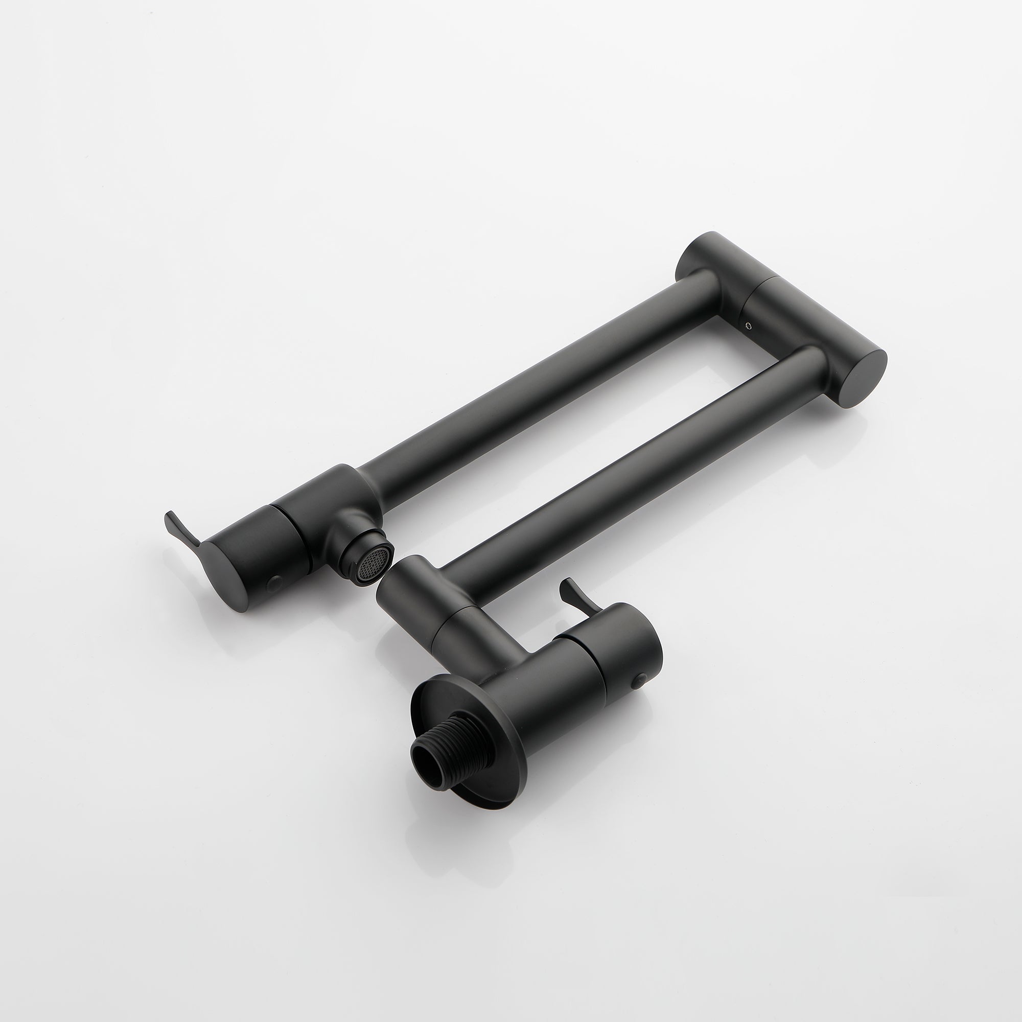 Single Handle Wall Mounted Pull Out Stainless Steel Kitchen Faucet
