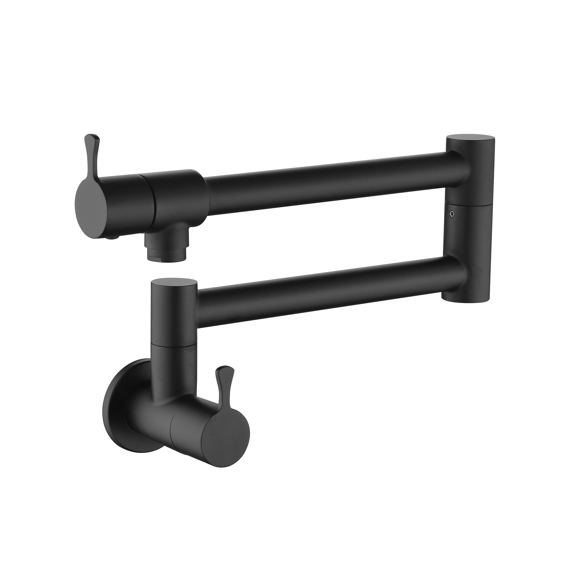 Single Handle Wall Mounted Pull Out Stainless Steel Kitchen Faucet