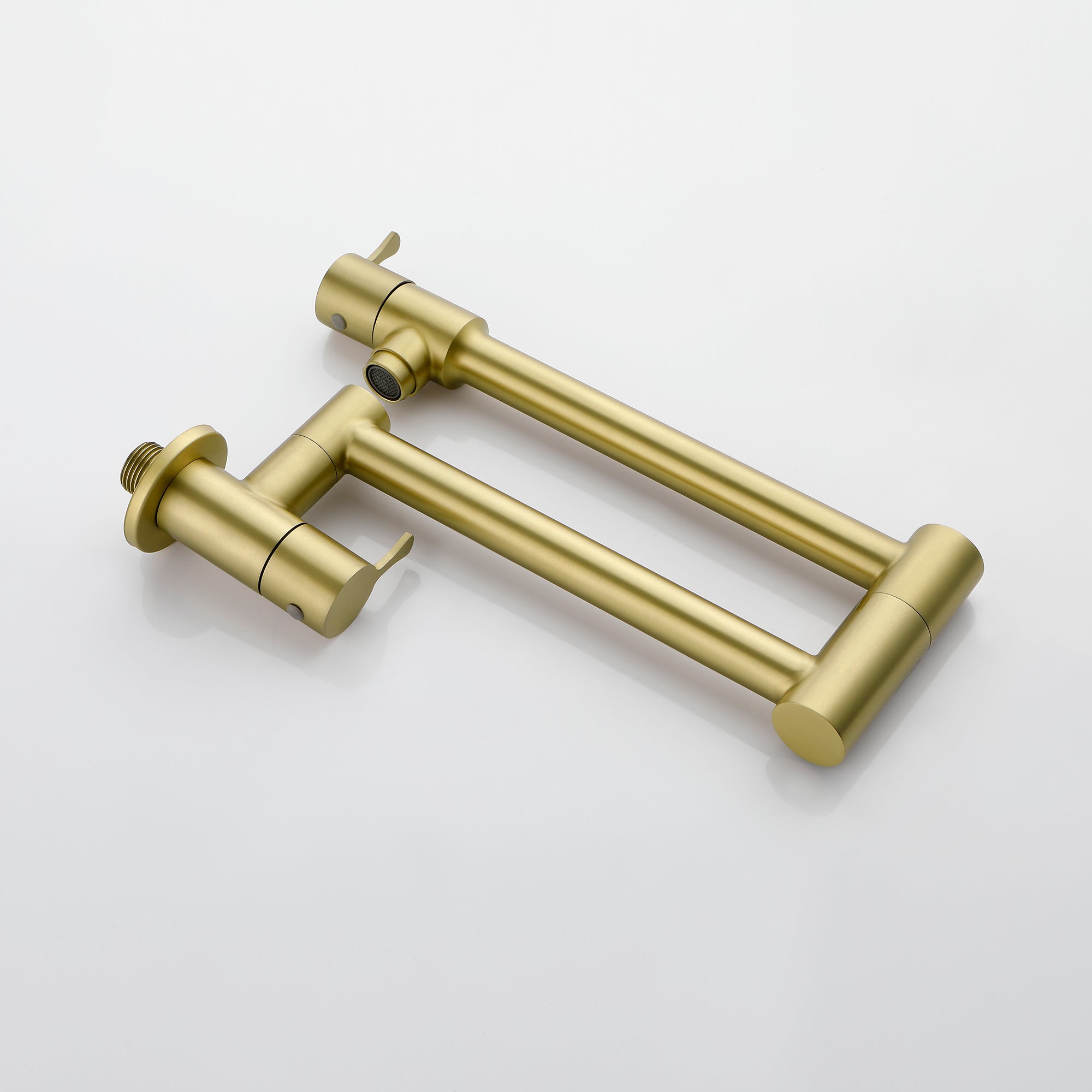 Single Handle Wall Mounted Pull Out Stainless Steel Kitchen Faucet