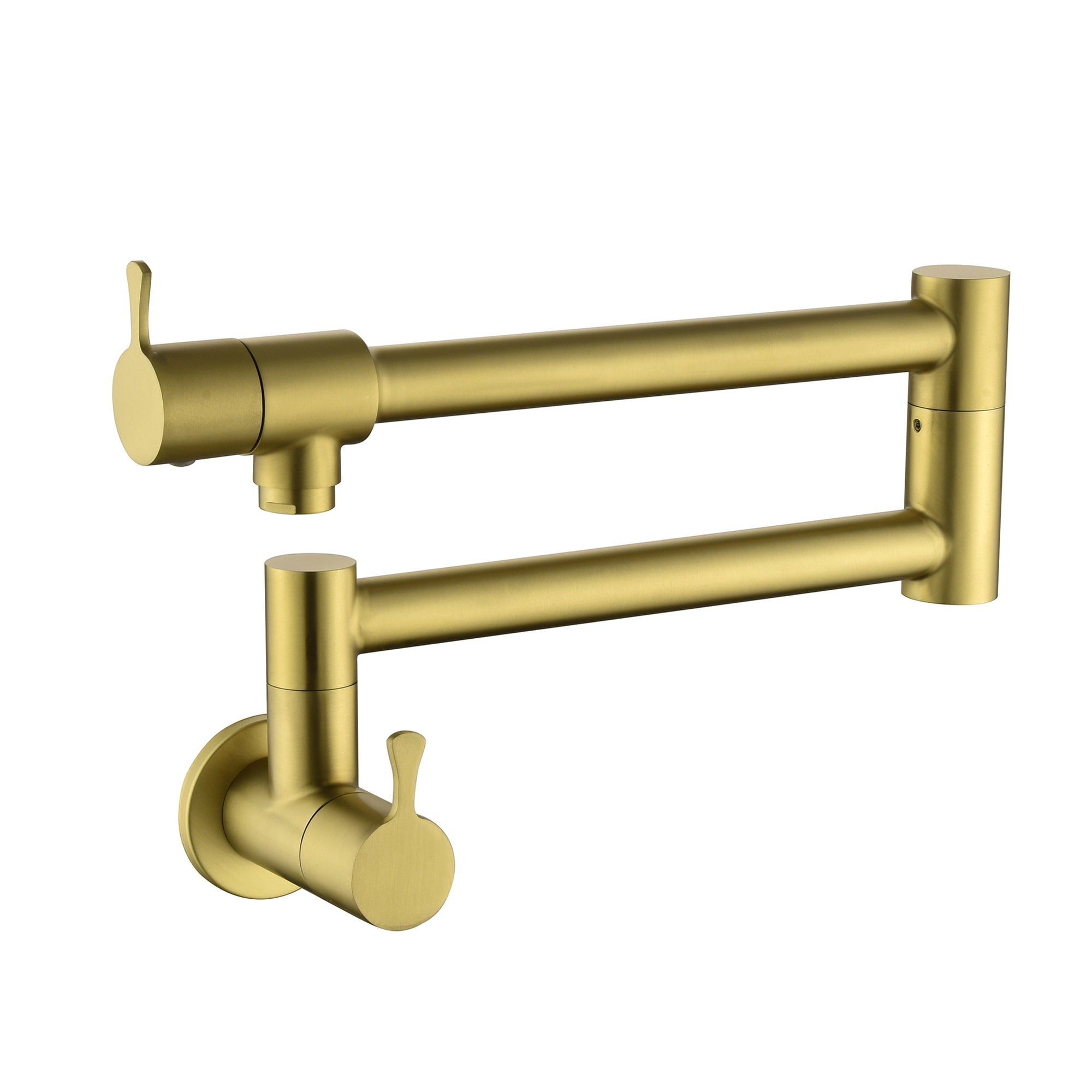 Single Handle Wall Mounted Pull Out Stainless Steel Kitchen Faucet