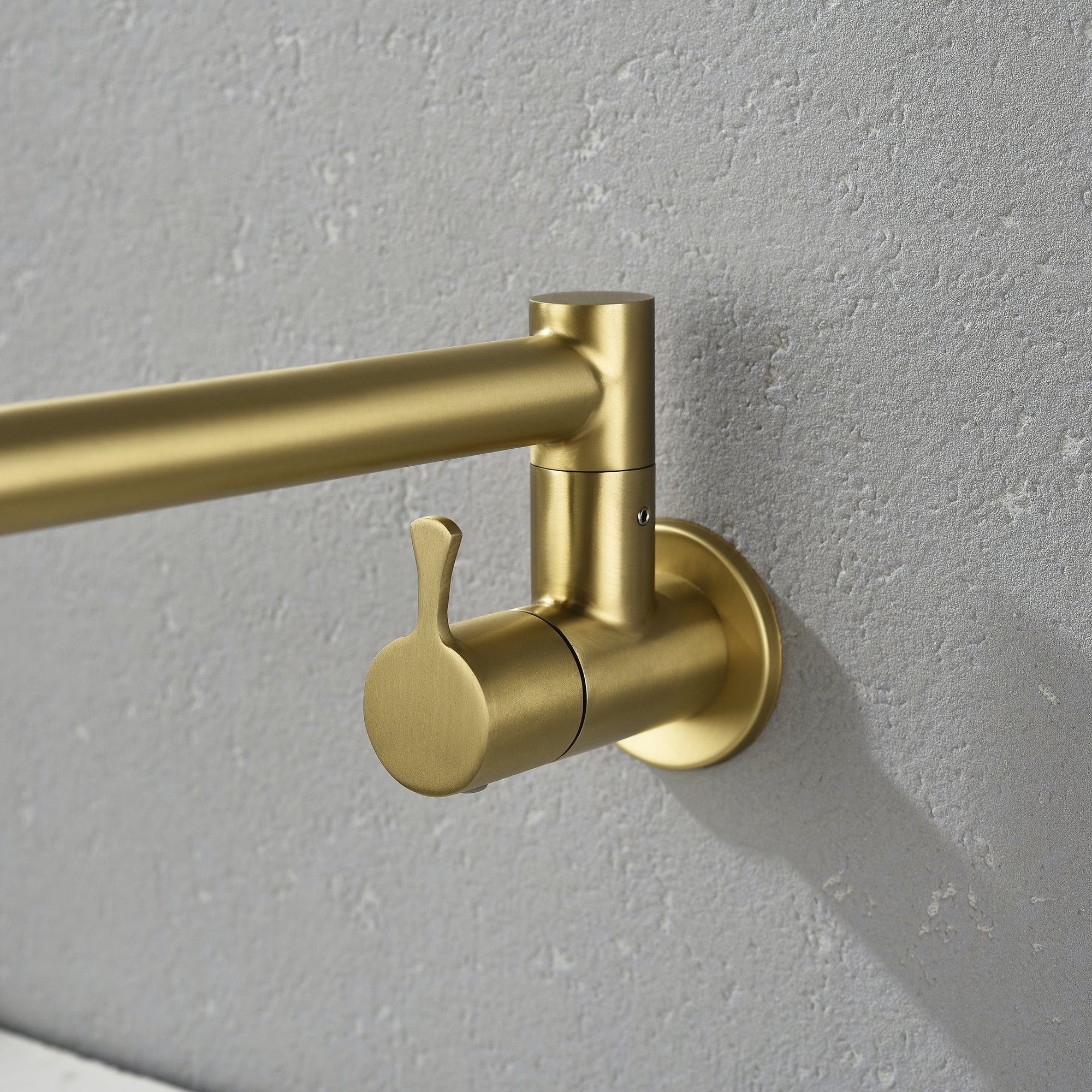 Single Handle Wall Mounted Pull Out Stainless Steel Kitchen Faucet