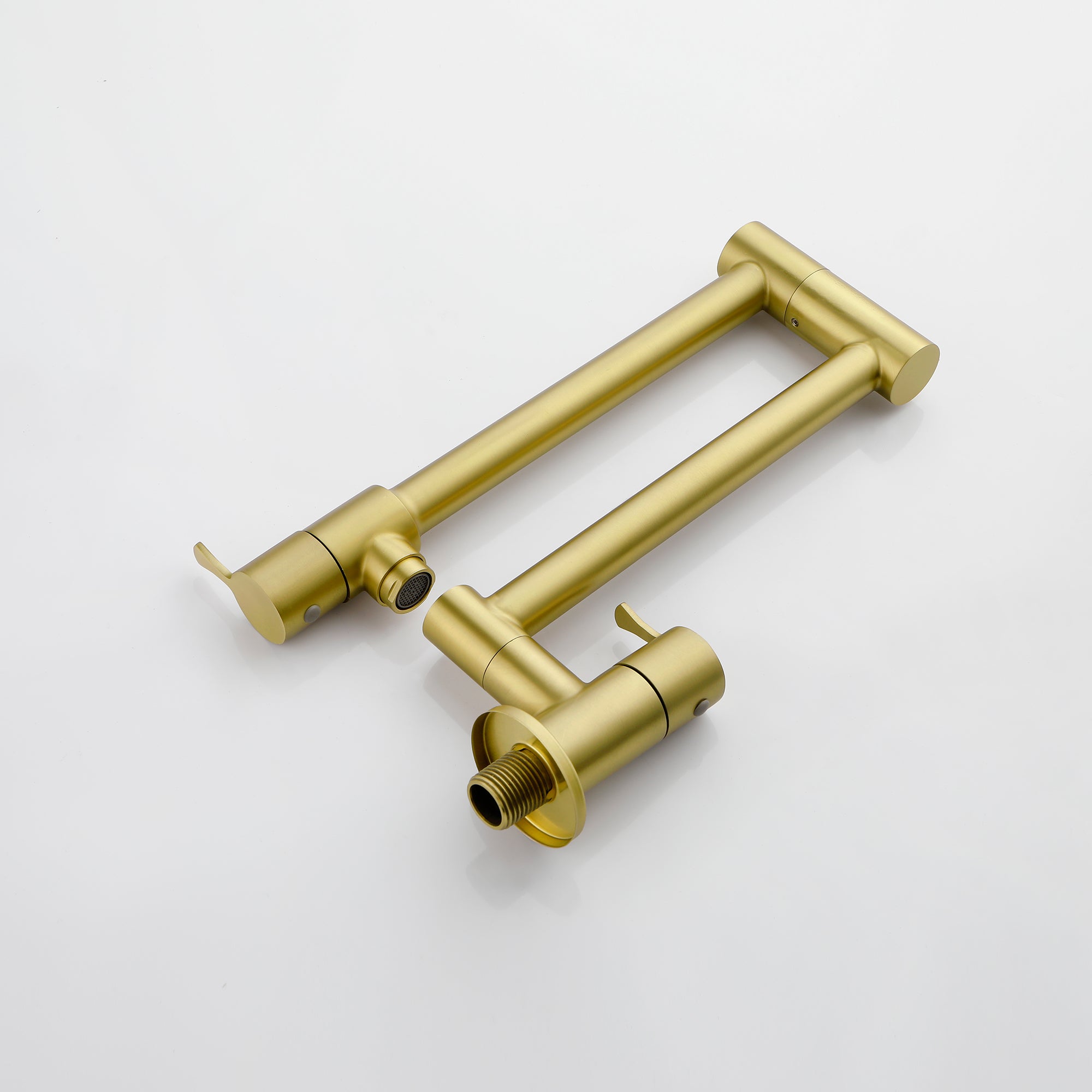 Single Handle Wall Mounted Pull Out Stainless Steel Kitchen Faucet