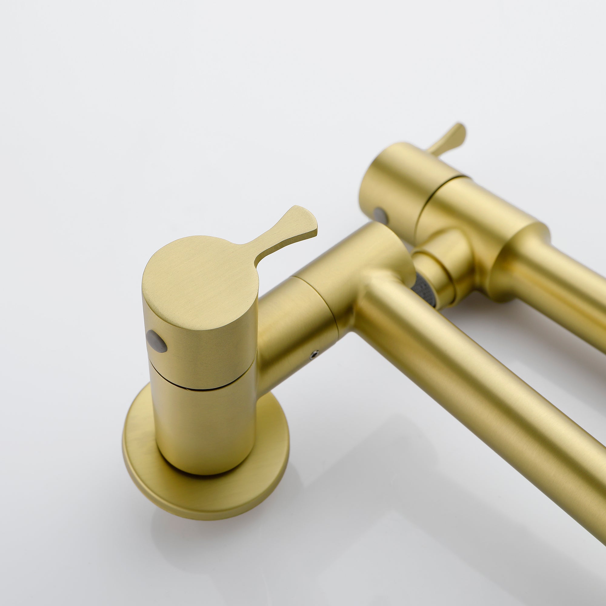 Single Handle Wall Mounted Pull Out Stainless Steel Kitchen Faucet