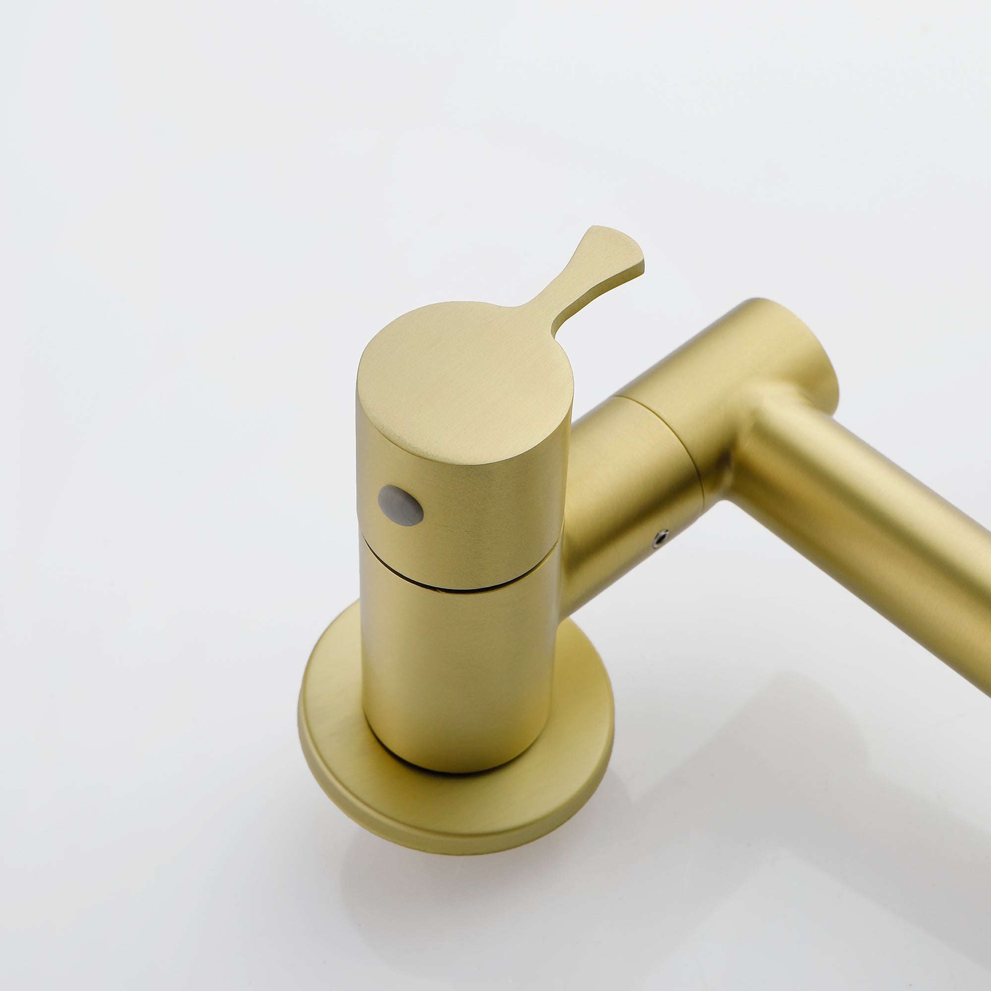 Single Handle Wall Mounted Pull Out Stainless Steel Kitchen Faucet