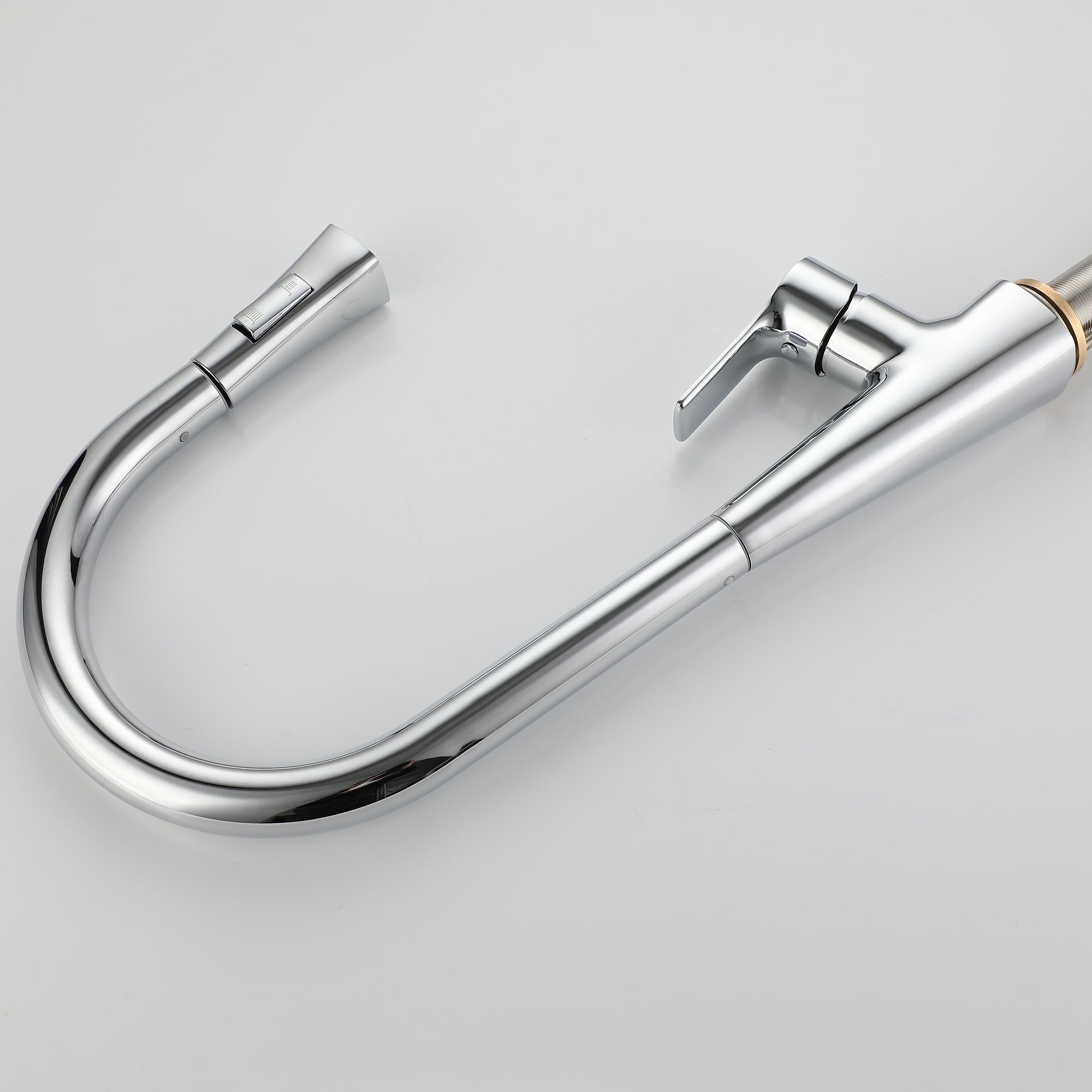 Single Handle Deck Mounted High Arc Pull Down Brass Kitchen Faucet(610)