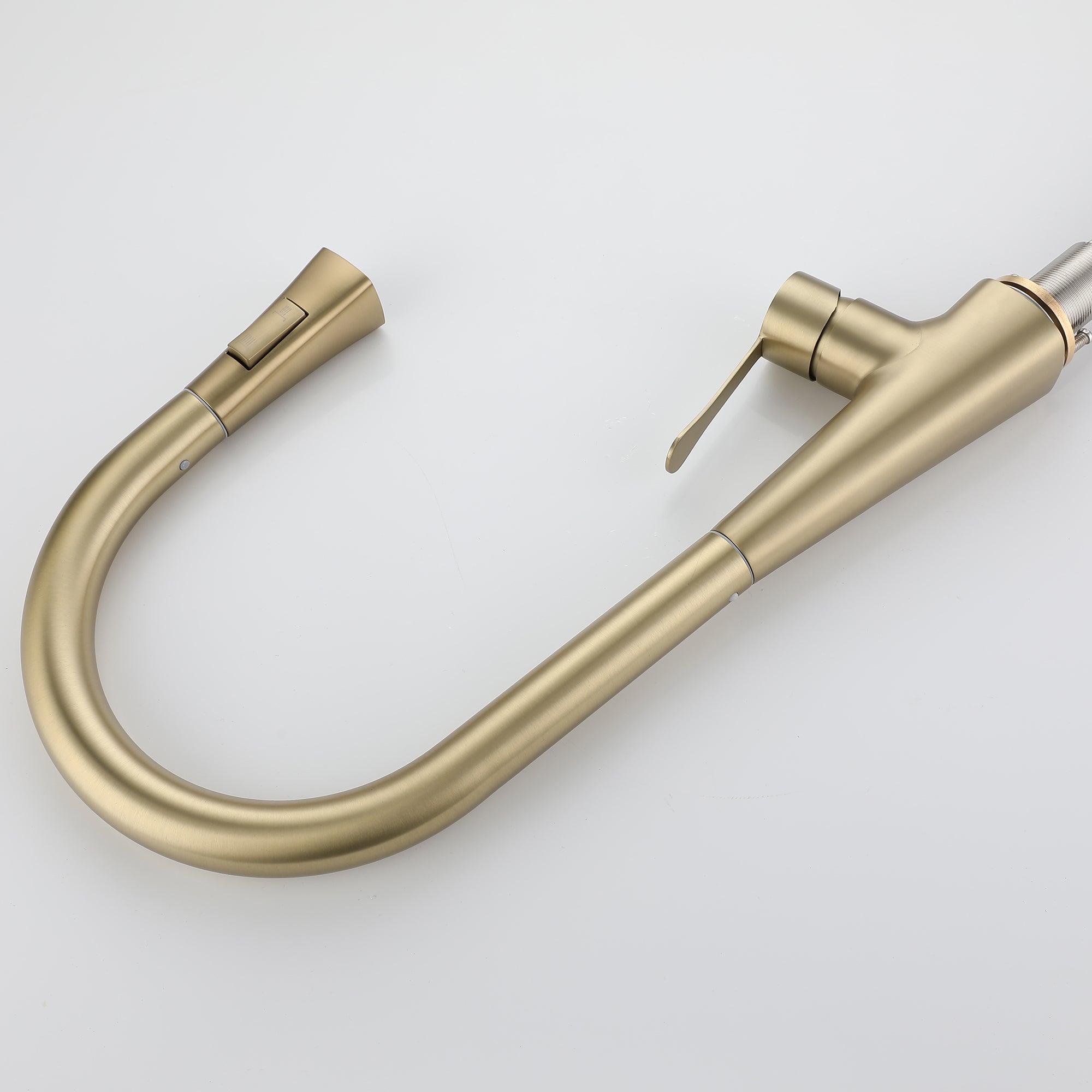 Single Handle Deck Mounted High Arc Pull Down Brass Kitchen Faucet(610)